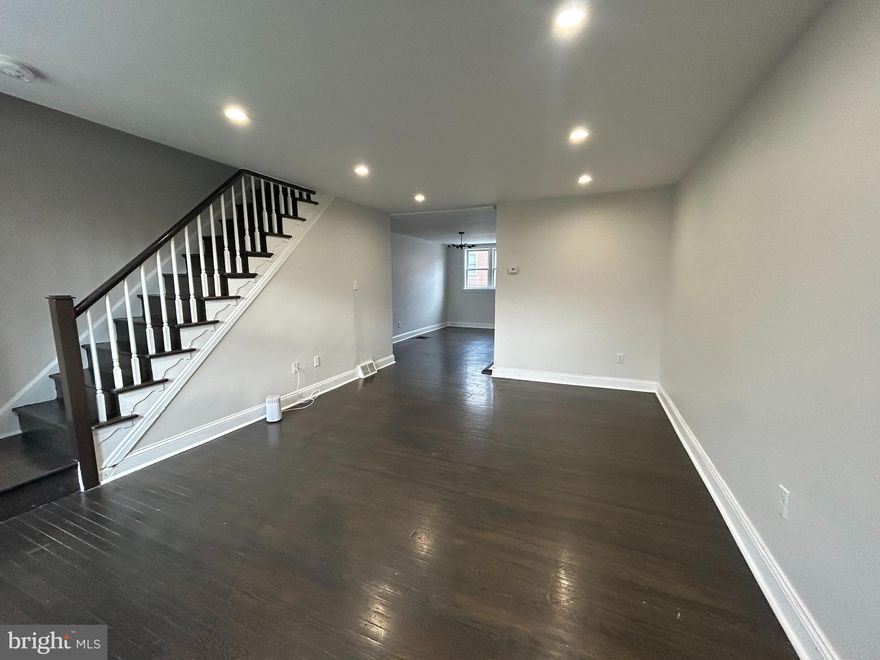 Welcome home to this spacious 4 bedroom, 2 bath townhome in the heart of Overbrook Park! The open-concept main floor features a gourmet kitchen with stainless steel appliances and granite countertops, while the second floor offers three bedrooms and a full bath. The fully finished walkout basement adds additional living space with a family room, bedroom, full bath, and laundry room. Enjoy central air and the convenience of off-street parking at the rear. Ideally located near shopping, schools, restaurants, public transportation, and just a short commute to Center City. Available now, $50 application fee per applicant, virtual tour available upon request.