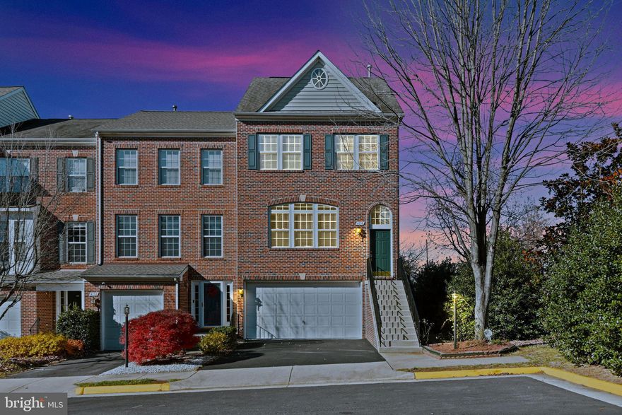 ***425k Conventional loan 2.25% assumable per lender Chase ***
Welcome to a bright and beautiful Brick front End unit townhome with a 2 car garage in sought after LOCATION! About 2,500 finished sqft on 3 Levels w/polished hardwood flooring throughout the entire main level, staircases and upper level hallway. High ceilings and end unit windows add luxurious bright space coupled with free flowing floor plan. Fresh paint. Plenty of cabinets in kitchen  with a family room off kitchen. Living room has a beautiful fire place for a cozy environment.  Walk out to a wrap around deck to enjoy the outdoors with tree cover privacy. 3BRs upstairs and 2 BAs have recent finishes  and added comfort of laundry at bed room level. The primary suite includes a nice walk in closet and a sitting area. 
A fully finished basement with beautiful hardwood finish basement with lots of natural light and high ceilings and a full bathroom!  Property is close to all major commuting routes and proximity to Fairfax Govt Centre, Fairfax Corner shopping, Wegmans groceries, Fair Lakes shopping and I66, Route 50. 
AC, Hot Water Heater, Washer replaced in 2022-24.  Great neighborhood.
425k FHA loan assumable at 2.25%.