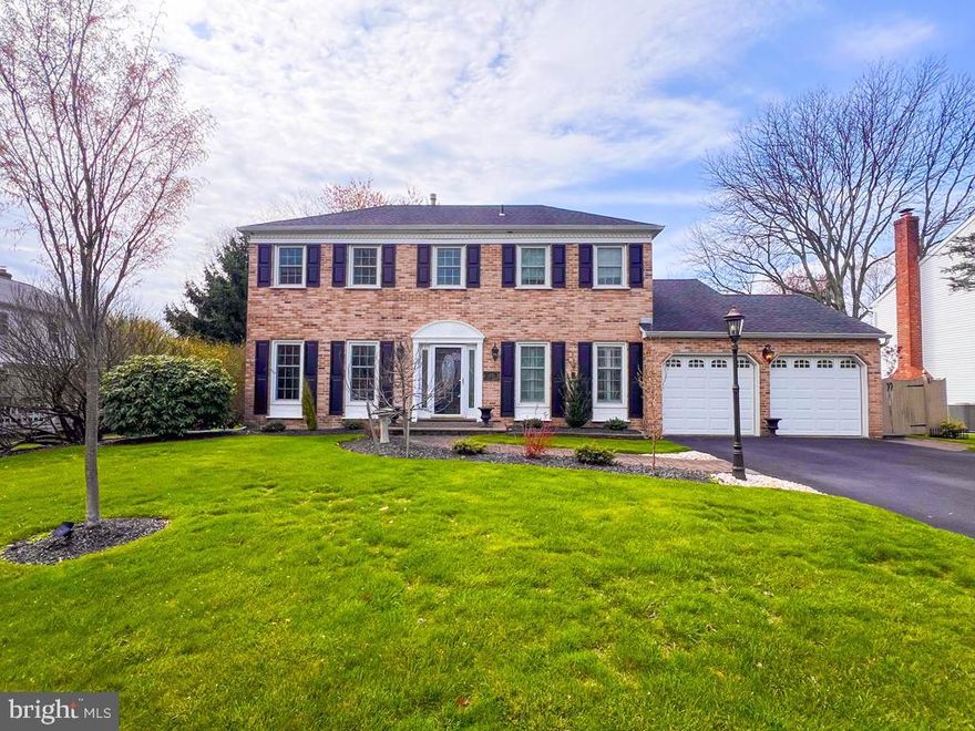 Welcome to 576 Trappe Lane. As you approach the property, you'll be greeted by perfectly manicured lawns and gardens in both the front and rear yards.

Upon entering this meticulously maintained home, you will be impressed by the attention to detail evident in every aspect, from the crown molding to the wood accent detail on the staircase and beautiful hardwood flooring.

To the right of the foyer is a study filled with natural light, thanks to its oversized window. Across the foyer, you'll find an oversized living room featuring beautiful hardwood floors, crown molding, and an elegant fireplace.

The kitchen has been completely renovated with gorgeous granite countertops, breakfast bar, timeless cabinetry, and stainless steel appliances. A spacious breakfast nook, flooded with natural light from the oversized bow window and skylight, completes this inviting space.

Upstairs, you'll find four bedrooms. Three are similar in size that have all been remodelled, offering ample closet space and oversized windows that fill the rooms with natural light. At the end of the hall, there is a beautifully remodeled full bath.

  As you enter the master suite, you'll immediately feel a sense of luxury and escape. The embellishments on the ceiling and walls create an atmosphere of indulgence. The master bath is perfect size with double sinks and nuetral  color palette.  The walk-in closet has everything you need to keep your wardrobe organized.

This home offers endless amenities, too many to list them all. This is Gem is a must see in person! Schedule your showing today.