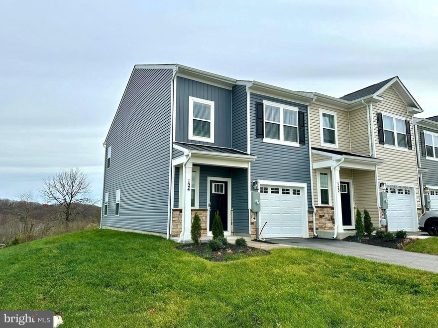 Stunning New Construction Home for Rent! Nestled at the end of a dead-end street, yet conveniently located near the front of the community with easy access to Route 7, this home offers both privacy and accessibility. Boasting over 1,500 sqft of living space across two levels, this brand-new home features 3 bedrooms, 2.5 baths, and a 1-car garage. The main level is bright and open, with a spacious family room that is open to the modern kitchen, complete with upgraded countertops, beautiful white cabinetry, stainless steel appliances, and a pantry, making this space perfect for entertaining. The main level also includes a convenient half-bath, luxury vinyl plank flooring, and beautiful views of the backyard. Upstairs, you'll find an inviting primary suite with a walk-in closet and an en-suite bath featuring a double vanity. The upper level also offers two additional bedrooms, a second full bath, and the conveniently located laundry room. Located in the desirable Retreat at Winding Creek community in Winchester, VA, this home has everything you need. Lawn care and HOA dues are included in the rent, offering hassle-free living in an unbeatable location!