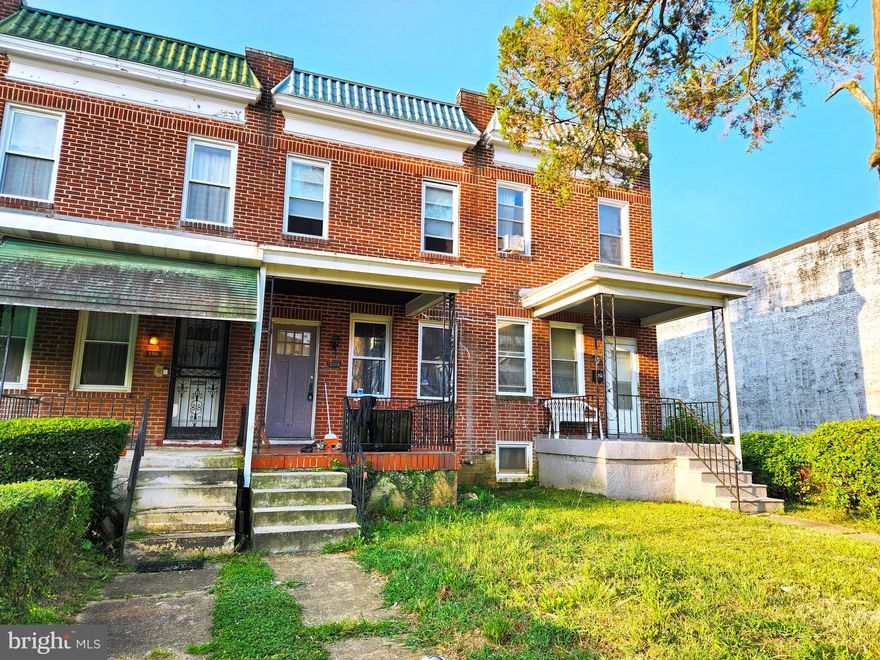 ONLINE AUCTION: Bidding begins 9/20 @ 10:00 AM. Bidding ends 9/22 @ 12:20 PM. List Price is Suggested Opening Bid. Deposit: $10,000.

This 2-story townhouse is in Baltimore's Park Circle area, with attractions like Gwynns Falls Park, Walbrook Junction Shopping Center, Leon Day Park, and Coppin State University nearby. Easy Access to Major Traffic Artery W North Ave. Property is Vacant. See below for more information.