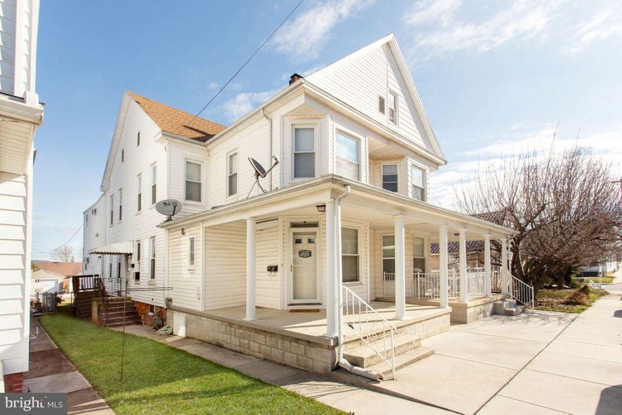 Wow, check out this fantastic 2 unit duplex with both units in great condition!  Here, you can easily live in one unit and rent the other.  Both sides have a great front porch.  First floor unit has 1 bedroom, 1 bath, living room, dining room, kitchen and laundry.  2nd floor has 2 bedrooms, 1 bath, living room, kitchen and laundry.  There are also side and back decks too. Cute fenced in yard and off street parking for 4 cars.  Newer roof, boiler and water heater.  This beauty won't last long!!