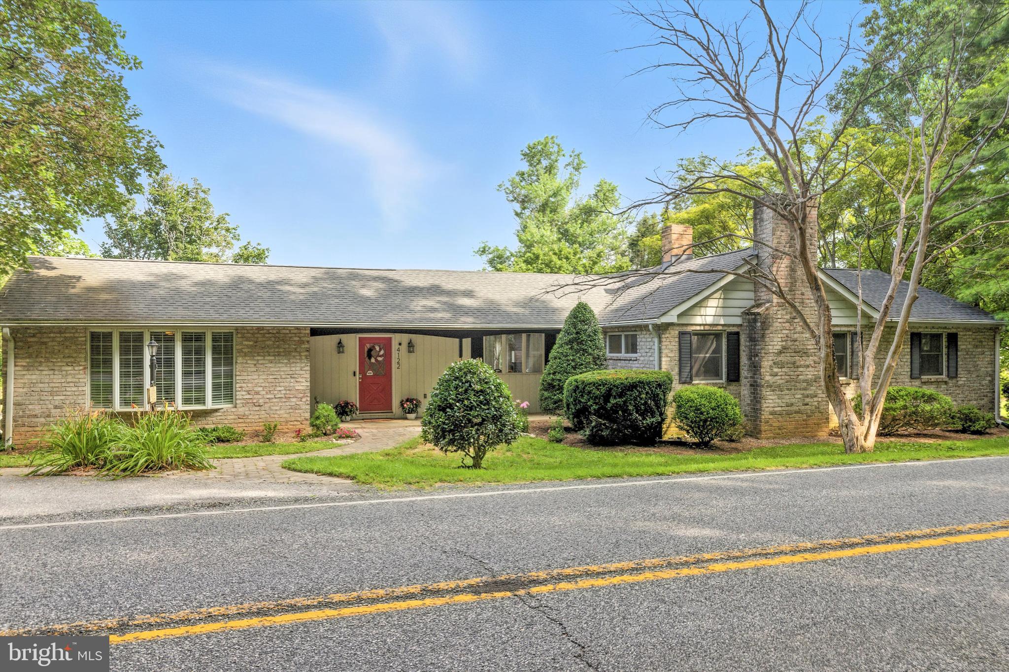 Adorable Rancher on 1.62 acres. This home features a huge great room with a fireplace, playroom/den off family room, eat in kitchen, brand new bathroom, 3 generous sized bedrooms with hardwood floors. Lower level has a bedroom and a 2nd bathroom, space for other rooms. Beautiful views and a fabulous yard! Professional photos coming!