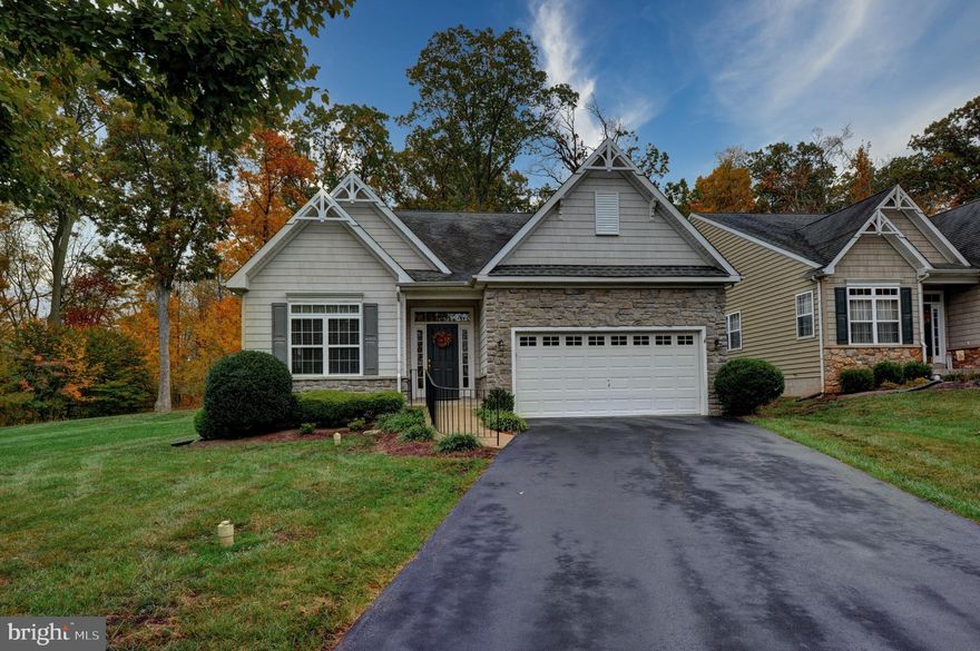 Your own "Oasis" awaits at this property located in The Meadows, a highly desired Active Adult Community in Skippack Township! NOTE:  Public record is believed to be INCORRECT.  This home has a FULL/Unfinished daylight basement,  PLUS a large 3rd BR on the 2nd level that are not included in  public record, so SF is more than reflected!  Professional Photos coming soon.  Offering amazing views of woods behind & to the side of the home, you will find the location nothing short of spectacular!  A huge side yard is surrounded by mature trees and offers complete privacy.  You will fall in love with the natural views that can be enjoyed from nearly every window.  Watch the seasons change and enjoy the wildlife activity in the community  while enjoying your morning coffee in the kitchen, or happy hour on the fenced-in paver patio in the rear.   Enter the foyer with tile floor that is flanked by the carpeted, expanded Living Room/Dining Room Combination.  (*Expanded LR/DR/Kitchen & FR at time of construction).  The oversized gourmet kitchen allows for casual dining at the large center island, as well as ample space for dining table & chairs.  A wine cooler is housed in the island.  Stainless appliances, built in microwave, double stainless sink w/garbage disposal, electric range, & 42" wood cabinets.  Adjoining the kitchen is the Family Room w/vaulted ceiling & accented by the propane fireplace (with circulating fan), stone wall surround & slate mantel, & the Sun Room with tile floor, 2 functioning sky lights, and French Doors to a back paver patio - complete with remote controlled retractable awning!   Completing the first floor is the Main BR with 3 closets (one walk-in) & full bath.  Bath features jetted tub, tile floor, stall shower, double vanity & toilet room.   BR 2 with large closet & a full hall bath and laundry complete the main level of this home.  Upstairs you will find a huge BR #3 with a spacious closet. Your guests will love it!  The full/unfinished (daylight) basement offers endless opportunity to finish additional living space!  There is an area that was used as a "work shop" complete with work bench!  There are ceiling fans in each bedroom plus the family room.  The community offers walking trails, heated salt water pool & spa/hot tub, club house with game room, meeting room and large kitchen.  The Clubhouse hosts a variety of social events for the residents!  Make it a point to come see this home and you will quickly understand why this community is so desirable!   End of December settlement preferred. 1 year Home Warranty included.  Heater & AC replaced in February, 2017.