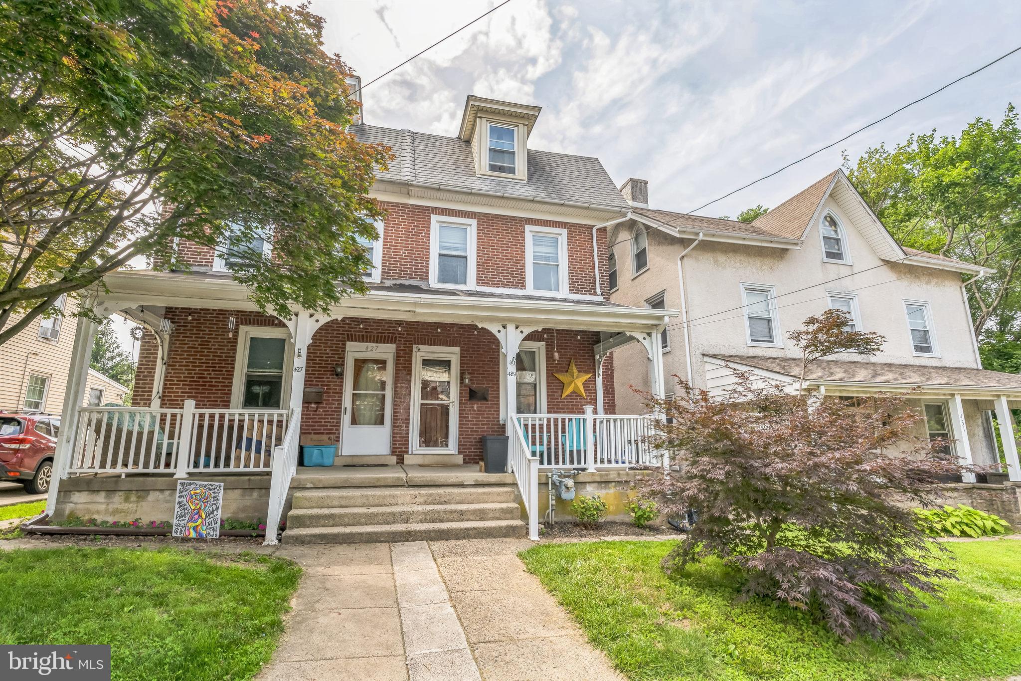 *** Open House - Sunday, June 8th - 1-3pm.*** Move right in to this spacious twin located in the heart of Jenkintown Boro. If you are looking to be a part of a wonderful community, then this is the home for you. There is so much that goes on right outside your door, from the annual 5k, to the 4th of July parade to the walkability to the town center. If you are looking to venture further from home, the train station is within walking distance. When you are home and exhausted from taking advantage of all that Jenkintown has to offer, you can relax on your cozy front porch or enjoy the privacy of your covered rear deck. If you are more of an indoor cat, we have you covered there too. With nearly 1900 square feet and 4 levels to this home, there is plenty of room to spread out. The first floor has a great flow of living room, dining room, kitchen, laundry/mud room and conveniently located half bath. The living room and dining have hardwood floors. The kitchen has been updated, including all appliances. You can retreat to the second level of the home which has 2 spacious bedrooms and a large full bath. The third level has 2 additional bedrooms. The large unfinished basement completes the interior space of this home. Storage is not a problem here with the large basement, pull down attic space and exterior storage under the rear patio.