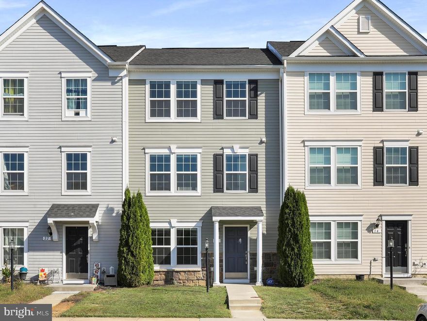 Beautifully maintained, spotless 3 level townhome in Kensington Terrace available now. This inviting home features three bedrooms, two and a half bathrooms and plenty of storage space; perfect for comfortable living. The Primary Bedroom includes a spacious walk in closet and ensuite bathroom with double vanity. Enjoy the convenience of modern appliances including dishwasher, refrigerator and electric stove and plenty of cabinet space in the large kitchen with island. A fully finished basement offers 2 additional rooms that could be used for a game room, home office or craft room and a laundry room with washer and dryer. 
Kensington Terrace is a planned community nestled in a quiet, private location that offers sidewalks, gorgeous mountain views and a desirable location. For commuters, it's only minutes away from I-81, Rt. 9 and the MARC train station. Also close by are the VA Medical Center, Air National Guard Base, Proctor &Gamble, the Tabler Station Business Park, numerous restaurants, The Commons Shopping Center and medical facilities.
2 numbered parking spaces are provided. Trash service is included in the rent. Residents are responsible for all other utilities. No pets. Gross monthly income of $6,800 or more, clean background check, good rental history and credit score above 650 required. Security deposit and full month's rent due at move in - prorated rent due the following month.