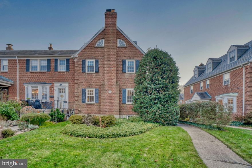 ****Multiple offers received. Please submit Highest and Best by end of the day Monday 11/22****.   Rarely available, centrally located, true 5 Bedroom, 4 Bath Rodgers Forge townhome! This meticulously maintained and updated solid brick, end of group, has an updated Kitchen; 5 spacious Bedrooms; 4 Full Baths (including that rare attached Primary Bath!) ; 2 Gas Fireplaces; Beautiful All Season  Awning  covered Fiberon deck 2015; detached Garage; CAC 2017; Double Pane Replacement Windows 2018;  New Boiler 2018; New Water Heater 2016; Gleaming Hardwoods; Beautifully maintained Slate Roof; a spacious flat, fully Fenced-in yard and more! The bright and open Main Level floor plan includes a spacious Living Room, Center Hall with Coat Closet, and a Dining Room  which is open to a gorgeous Kitchen. The sunny, large Living Room has a gas Fireplace, large Bay Window, Hardwood floors and leads seamlessly into the Dining Room. The Dining Room has another gorgeous Bay Window, Chair rail,  and is open to the updated Kitchen.  The Kitchen boasts beautiful Granite Countertops & Peninsula, upgraded Stainless appliances 2016 (Dishwasher 2021), & exits to the amazing awning-covered Deck, flat, private, fenced-in Back Yard (with both a Patio area and green space) and Detached Garage with electric door opener and a one car parking pad! One level up you will find the generously sized Primary Bedroom with an attached Bath, and 2 additional Bedrooms and a 2nd Full Bath. One more flight up you will find 2 additional spacious Bedrooms, a large cedar closet and yet another Full Bath. The finished Lower Level, which was refreshed in 2016, will not disappoint with a 2nd Gas Fireplace, Luxury Vinyl Flooring, recessed lighting, updated Laundry with full sized front-loading Washer and Dryer, plenty of pantry and storage space and also a Full Bath! No detail has gone untouched by these long time owners that truly adore the home and its neighborhood. If you are looking for a spacious, updated Rodgers Forge home with all the charm of yesteryear and the modern updates of today, and that you will not outgrow, look no further! Above Grade finished square feet is believed to be 2,228 and Below Grade finished square feet  856.