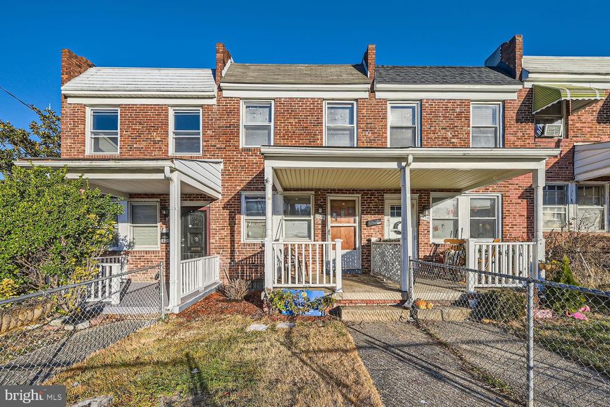 ESTATE SALE!!     Meander through the streets of Hampden and you will realize why it's one of Baltimore's beloved communities. Filled with charm and history.. every street is different. This charming two bedroom /  one bath town home is the perfect amount of space! Welcomed by a covered front porch & front yard -It's situated just a few blocks from ever popular Union Street --  one of the main arteries in  Hamden --.
Being sold AS-IS (no repairs) this home still maintains original woodwork and wood floors/glass knob handles and paneled doors and windows -   Natural light.  Radiator heat --  gas powered (the most clean & efficient heat!)  Skylight in the bathroom --    Full basement with walkout stair to a fenced/rear yard - 
Restoration would bring back all of its charm!!   Get to know Hamden!!
Once a milling community,  its full of art, diversity and eclectic  architecture.  Single family freestanding homes, made of stone or brick. Townhomes with or without covered front porches.. cottage style homes and small meandering streets with green spaces in between. 36th Street also known as the avenue - another main thoroughfare will take you to the ever popular and loved 34th Street at Christmas! Then there is falls Road - Home to the SPCA - - an icon for animal Care..  Shop & dine nearby - a short drive to Downtown Baltimore and nearby neighborhoods ---  welcome to the neighborhood!