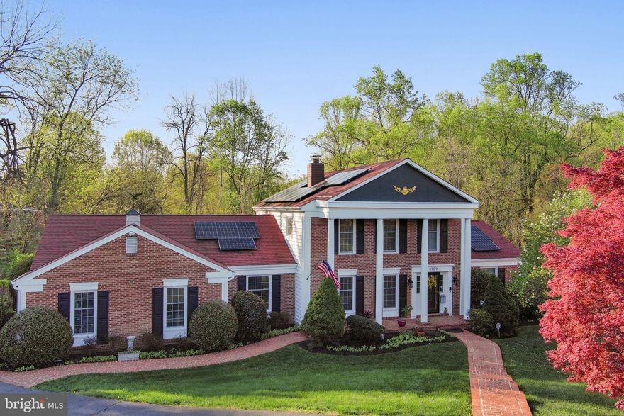 A rare opportunity to own a meticulously upgraded home in one of the area’s most picturesque settings—where privacy, space, and modern comfort come together on a peaceful cul-de-sac lot.

A charming brick pathway leads to the front entrance, where a light-filled foyer with elegant marble flooring (2018) and refined lighting sets the tone for the home’s elevated design. The main level unfolds with a gracious formal living room anchored by a classic fireplace and oversized windows, seamlessly transitioning into a sophisticated dining room with detailed wainscoting and updated lighting—perfectly suited for both intimate gatherings and larger-scale entertaining.

At the heart of the home, a warm and inviting family room with custom built-ins and a wet bar opens to the outdoor living space, where a spacious deck���enhanced by a Sunsetter awning system (2022)—overlooks the fully fenced backyard and serene natural backdrop. The kitchen, fully renovated in 2026, is both functional and beautifully appointed, featuring updated cabinetry, modern finishes, a new refrigerator, and a center island designed for gathering, along with a casual dining area and direct deck access.

The main-level primary suite offers a peaceful retreat with views of the backyard, dual closets including a walk-in, and a well-appointed en suite bath with a tiled shower. A thoughtfully designed mudroom with newer washer and dryer, additional storage, and updated flooring enhances everyday ease and organization.

Upstairs, four generously sized bedrooms are complemented by new carpet and recessed lighting (2026), along with comprehensive electrical and lighting enhancements throughout. The upper-level primary suite is a true sanctuary, featuring a custom closet system (2025) and a beautifully renovated spa-inspired bath (2025), while the secondary bath has also been tastefully updated with modern finishes.

The walk-out lower level offers exceptional versatility with a fully finished 920 sq ft renovation (2020), thoughtfully designed to include a recreation and media space, kitchenette with refrigerator and dishwasher, private bedroom with en suite bath, and a second washer and dryer—ideal for guests, extended stays, or multi-generational living. Recent lighting and electrical upgrades (2026) further enhance both form and function.

Significant mechanical and structural investments provide lasting confidence, including a primary HVAC replacement (2022), additional updates in 2024, and comprehensive attic improvements including ventilation, sealing, and access enhancements (2020 & 2026). A LeafGuard gutter system with lifetime warranty (2025) adds to the home’s long-term durability.

Outdoor living has been thoughtfully elevated with a reconstructed and freshly refinished deck (2026), a refurbished front brick walkway (2026), and an invisible fence (2023), while the garage features upgraded flooring and built-in storage for added functionality.

With solar panels that will be fully paid off at settlement, this home offers a built-in financial advantage—helping offset operational costs and providing a level of efficiency not commonly found in comparable properties.

With its seamless blend of refined living spaces, extensive improvements (see upgrades list), and tranquil yet convenient setting, this home presents a rare opportunity to own a property where every detail has been intentionally enhanced.