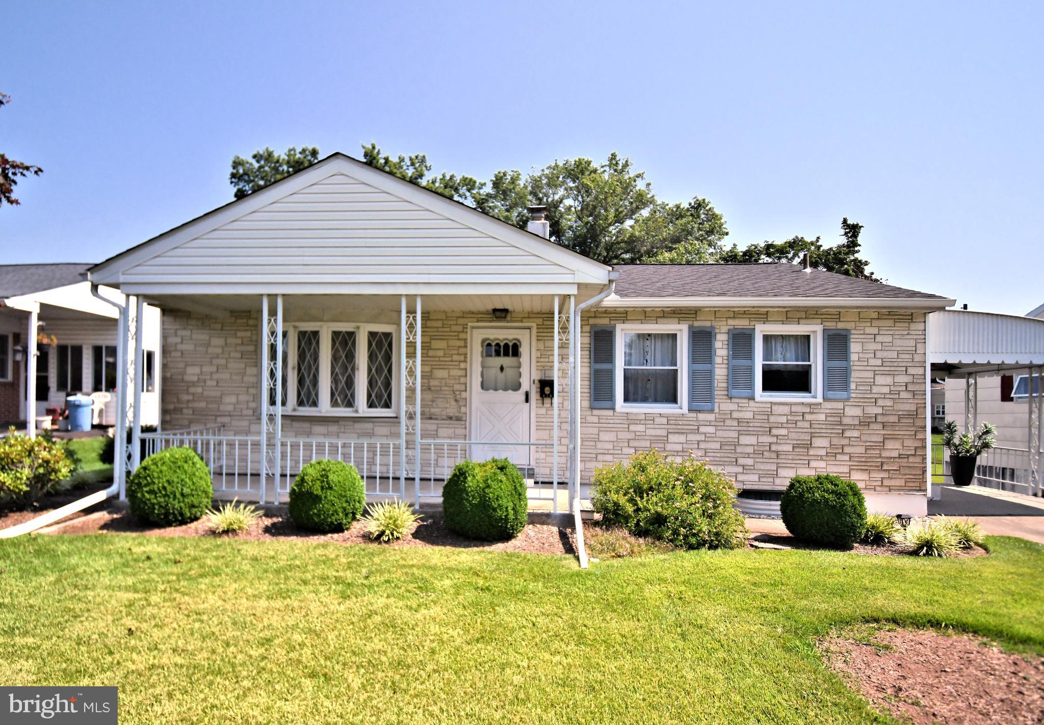 OPEN HOUSE Thursday, Aug 7th from 5-7:00pm. This is when showings begin.
Welcome to this lovingly maintained 3 bedrooms, 1 Full bath rancher in Lower Pottsgrove School District. This charming home features Cental Air, New Roof in 2024, New Hot Water in 2024, large partially finished basement with walk out, back yard covered porch which houses a storge area, sump pump and a one small carport used as cozy side porch. Hardwood floors lie beneath some of the existing carpeting, offering the potential to easily restore classic warmth and style. The partially finished basement includes access to a covered rear patio--perfect for entertaining family and friends. The yard is beautifully landscaped and features a unique Florida style grass (Zoysia) that feels like a plush carpet under your feet and naturally resists weeds (that alone is worth it!). This home has been cared for with pride over the years. With just a few updates, it offers a fantastic opportunity to create your ideal living space in a great location. Washer, Dryer, Refrigerator and standing Freezer in basement is included.