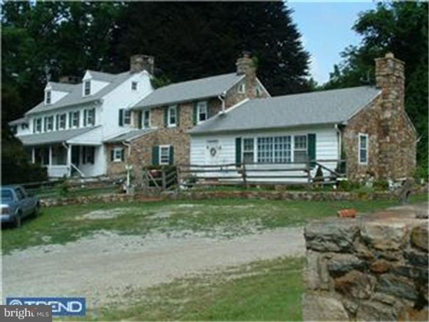 Hillsover Farm is a conservation equestrian property within minutes to Main Line. Nearly 100 gorgeous acres of woodlands, fields, streams, pastures. The farmhouse, barns, stables & outbuildings are in need of total renovation and are being offered as is. Part of the property is being used as a professional riding facility and has 3 1/2 years left on a five year lease. This portion of the property supports over 20 horses, with a renovated barn, ring apartment, fenced multiple pastures and provides an attractive cash flow. The remaining portion of the property will support additional 20-30 horses. The French & Pickering Creek Conservation easement allows for property to be divided into two parcels, permitting houses, barns, riding rings, etc. on both parcels.   PLEASE DO NOT ENTER PROPERTY WITHOUT LISTING AGENT. Sufficient notice is required to tour.