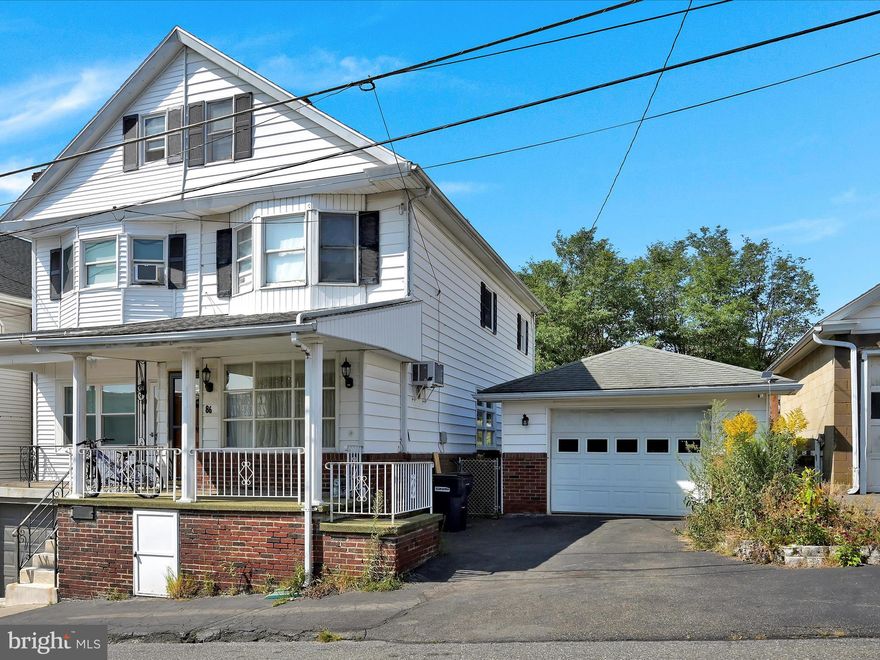 5 Bedroom, 1 Bathroom Home w/ Garage in Shenandoah, PA.  Over 1200 sq ft to spread out.  Recent electrical upgrades.  Furnace recently serviced.  Water heater recently installed.  Fenced in yard.  First floor laundry.  Less than 3 hrs from NYC & Philly.  Call for info today!!