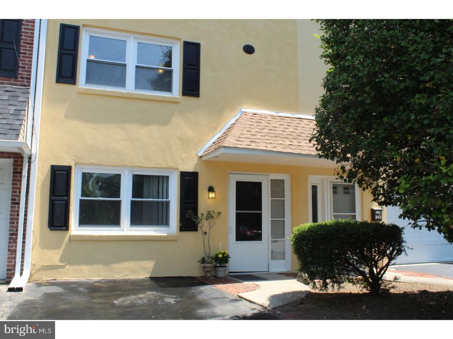Welcome to this lovely updated town home in West Chester Boro!  No Association Fees and Low Taxes!   As you enter into the first floor you will find a Large tile foyer, leading to hallway with new carpet and into a huge room that can be used as a bedroom, family room, or game room with new carpet and  built in shelving.  Large Closet in Hallway and the separate  laundry room has a washer and dryer , newer heater and hot water heater, and storage area. Up on the next level you will find an updated Powder Room with tile wall and floors, light streams in the eat in kitchen with new tile floor ,new light oak Cabinetry ,new laminate counter tops, new tile back splash, and a ceiling fan, . opens into the dining room and living room with beautiful rich wood parquet floors and follow thru to the living room with  French doors that open to the private brick paver patio perfect for sitting and relaxing!  Rock path leads up into the back yard, with lovely plants on both sides of patio.  Continue up to the third level featuring a large main bedroom with wood laminate floors and over looks the backyard and patio, to the updated main bath with new white/gray tile, glass shower doors, and tile floor!  Down the hallway you will find a large hall bath with tile floors, newer cabinetry , vanity, and glass shower doors, Two more bedrooms with new wood laminate floors,  Attic with pull down stairs, Home has Newer Roof, Freshly Painted Through-out,  Central Air, Economical Gas Heat and Hot Water,  Whole House Fan, And Central Vacuum!   Conveniently Located To shopping, transportation, and entertainment, Walk Into the boro and enjoy eating at one of the many popular restaurants!   Call Today!