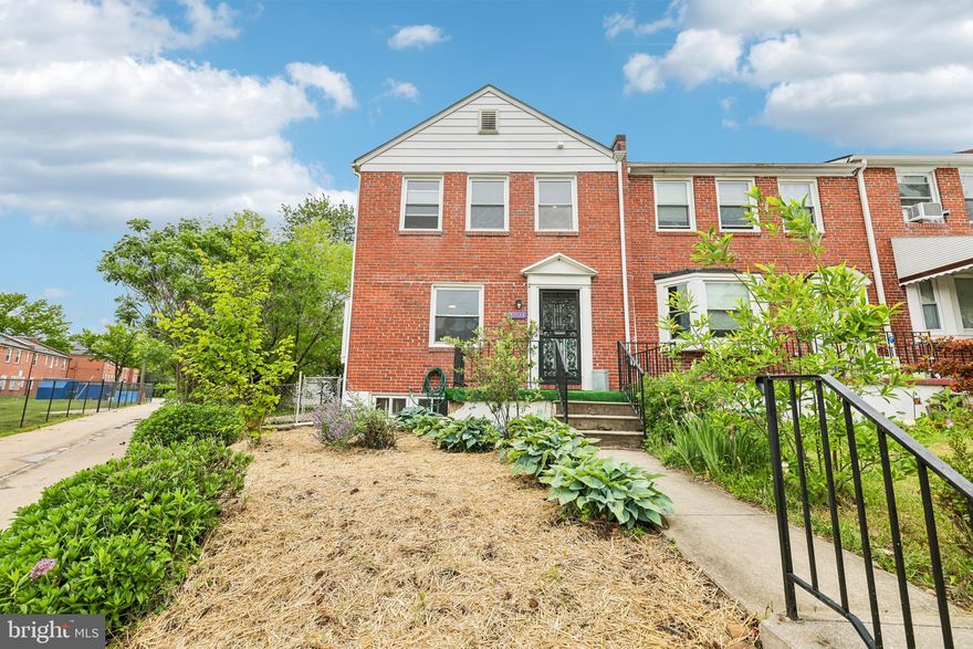 Welcome to 3201 Dorithan Rd, a charming end-unit brick rowhome situated on a larger corner lot in Baltimore. Filled with natural light and thoughtful updates throughout, this home offers a spacious and functional layout with timeless character and modern improvements.

The main level features beautiful hardwood floors, a bright living room with a classic bay window, an open dining area, and a convenient half bathroom. The recently opened kitchen design creates a seamless flow between the kitchen and dining room, perfect for everyday living and entertaining.

Upstairs, you’ll find three comfortable bedrooms and a full bathroom. The partially finished lower level features laminate flooring throughout, a rough-in for a future half bathroom, and offers valuable additional living space ideal for a recreation room, guest suite, home office, or extra storage.

Outdoor living is just as impressive with a large yard, a storage shed, recent cement improvements, and a new wide gate installed in 2025. Major updates provide peace of mind, including a new water heater, stove, and refrigerator in 2023; new furnace, central A/C, washer, and electrical improvements in 2024; new range hood and ventilation system in 2025; and fresh paint completed in 2026.

This move-in ready home combines comfort, charm, and extensive upgrades in a convenient Baltimore location. Mortgage savings may be available for buyers of this listing.
