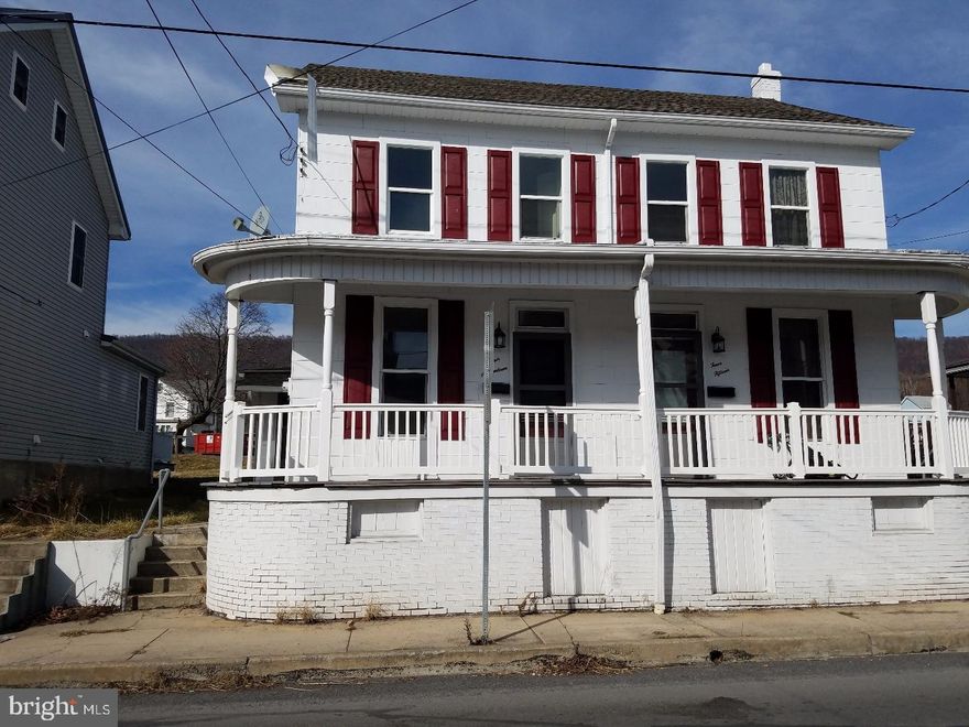 RENT this  semi-detached with new trex front deck. Large back yard, covered back porch, off street parking. Water, Sewer and Trash included. Tenant responsible for electric and Oil. Pets considered for a 350 dollar non-refundable deposit (one time charge per pet).