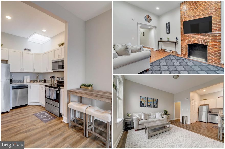 Excellent opportunity to call this triplex home and collect rental income or add three doors to your portfolio. Each level houses separate one bedroom, one bathroom apartments featuring lux vinyl flooring, exposed brick, granite counters, stainless steel appliances, a stackable washer/dryer unit, tons of natural light and modern bathrooms. The first floor unit enjoys a deck off the back. A large parking pad in the rear conveys and adds to the ample on-street parking. The basement level of the building is partially finished providing secure storage space for all residents. Each apartment is separately metered for gas/electric. Owner pays water. First floor = occupied on annual lease ending 01/31/2026 at rent rate of $2050/mo. The 2nd floor apartment has an approved application for $1450/mo. for a one year lease beginning 1/15/26.  The third floor apartment is vacant, move-in ready and perfect to be owner-occupied or for the owner to pick their perfect tenant. Each unit is completely furnished and includes everything needed to provide a 5-star short or mid-term stay. Located in the heart of Baltimore's Station North Arts District, this building is short walk to the campus of MICA, Penn Station, The Lyric and more. Also minutes to downtown, The Harbour, Camden Yards, M&T Stadium and convenient to commuter routes, University of MD Medical Center and so much more! Property professionally managed by Real Property Management Renowned.