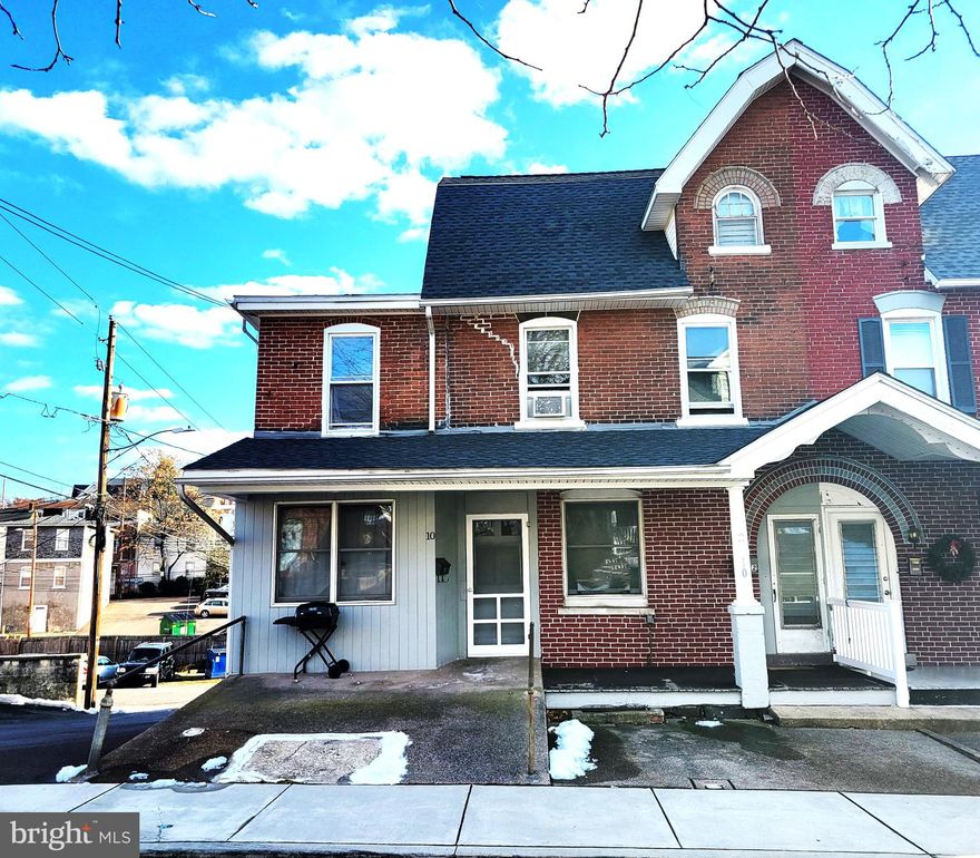 This well maintained duplex in Souderton boasts a 1st floor 3BR/1BA Unit, and a 2nd & 3rd floor 4BR/1.5BA Unit. Both have private entrances out Front. Enter the 1st floor unit into the open floor plan with large LR, DR and Kitchen in the front half and 3BR's down the hall way at the rear along with a Full Bath. New Flooring and paint throughout. Partial remodel to the Bathroom and Kitchen. Unit 1 has an HVAC system with Central Air!  There is access to the basement laundry at the end of the hall. Enter the 2nd floor unit off porch. There is a Separate LR. DR, and Kitchen here as well. Laundry is in Kitchen area for convenience. Partial remodel to Kitchen and Bath in this Apt as well. Vintage decorative wood floors in the living & dining rooms. New flooring and paint in most rooms. There are 3 BR's on this level. On the 3rd floor is a sitting room and a 4th private Bedroom with a Half Bath. All appliances in both units have been replaced in the past couple years, including a new refrigerator and stove at the end of last year. All utilities are split out and paid by tenants. Landlord pays sewer & trash. Landlord currently splits water bill between both tenants. New Roof in 2022, all 3 electric service lines, meters, and panels were replaced. 200A in both Apt's and 100A landlord panel. Windows were all capped, Exterior was painted, Water heater recently replaced, and a new PVC sewer line was installed w/vent & cleanout in basement from the home to the street connection. All the heavy lifting has been done, and it's fully occupied. Great location in downtown Souderton. Short walk to shopping, restaurants and in town movie theatre. Great investment to add to your portfolio!
