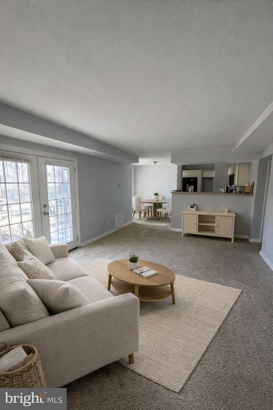 Bright 2BR/2BA condo with low condo fees, strong association, and financing approved.
Enjoy 1,000 sq. ft. of thoughtfully updated living in one of the quietest corners of the community.
The spacious living room features hardwood floors, central A/C, gas appliances, and an in-unit washer and dryer. Primary suite includes a private bath with walk-in shower. French doors open to a private balcony — ideal for morning coffee or unwinding after work.
Conveniently located near I-495 and Route 50, with easy access to shopping, dining, parks, and major commuter routes.
The association is financially strong and offers some of the LOWEST condo dues in Prince George’s County, a meaningful advantage for monthly affordability. The community meets Conventional, FHA, and Fannie Mae financing requirements, making this an excellent opportunity for first-time buyers.
Seller includes a 3-year home warranty and may assist with closing costs.
Owner-occupant buyers only.