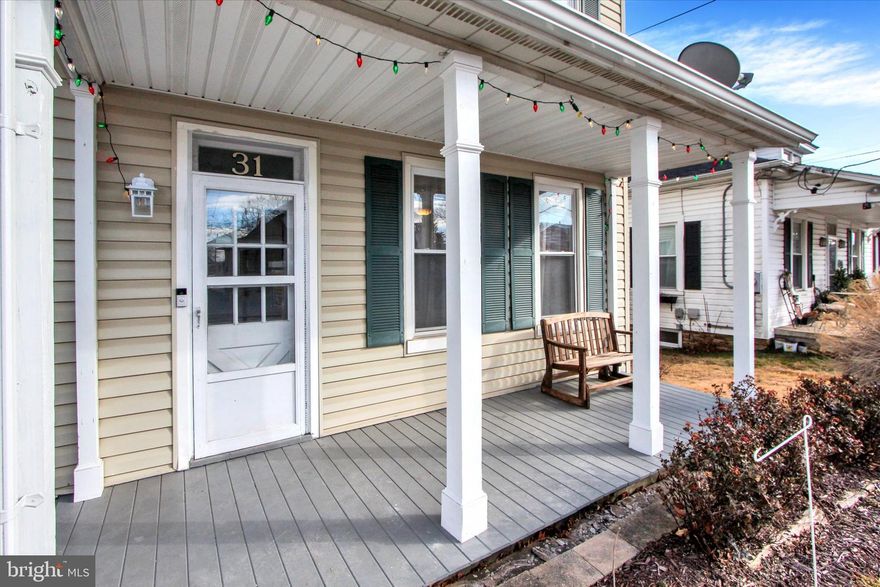 PROFESSIONAL PHOTOS WILL BE INPUT BY JANUARY 16, 2026. 
Ready to embrace small town living? Look no further!!! 
This move-in ready home has been professionally and tastefully updated.
Kitchen w/ quartz countertop, Freshly Painted & all New Carpet & Flooring Throughout. First Floor 
Laundry w/ half bath w/washer & dryer included.  Primary bedroom has walk-in closet, balcony, & a possible nursery room or walk-in closet/dressing area. There's two additional bedrooms and a Full updated bathroom on the second floor. 
The home has had some nice improvements such as vinyl replacement windows & a Rear Composite Deck, &  Central A/C. The chimney is being repointed and repaired by J&L Chimney Sweeps. 
The 2 Car-Oversized Garage is a great space for the hobbyist/car enthusiast, workshop area, & a fenced yard area & Shed for extra Storage. The Driveway has Lots of Off Street Parking. 
There's plenty of room for gardening, entertaining, & lots of outdoor space to enjoy!
Easy walking distance to the community center, park, coffee shop, brewery, restaurants, convenience stores, etc.
Schedule your private showing today!!! This one won't last long!!!