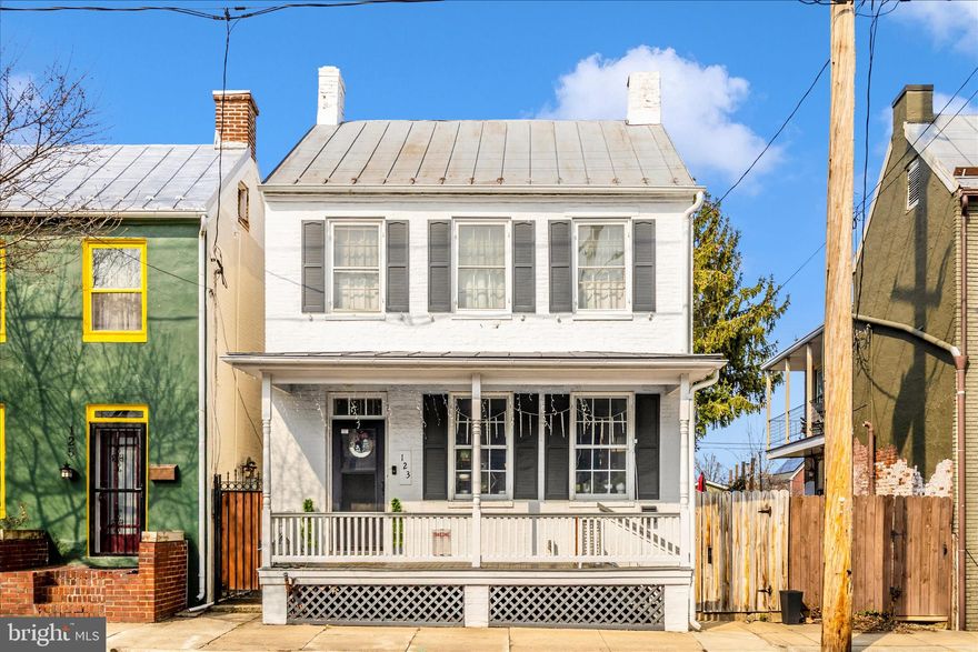 This Downtown Frederick single-family home is everything you’ve been waiting for.

Strolling distance to Baker Park, Carroll Creek, restaurants, shopping, and all the charm Downtown Frederick has to offer.

But the location is only the beginning…

This home has been lovingly restored while beautifully modernized, preserving the stunning original woodwork while thoughtfully updating every space.

From the moment you arrive, the welcoming front porch invites you to sit, relax, and wave to neighbors.

Step inside and you’ll immediately notice the light-filled rooms and wonderful flow throughout the home.

The living room features a cozy designer nook with a live-edge mantel and space for an electric fireplace.

Continue into the spacious dining room, perfect for gatherings, with access to an adorable powder room.

And then… the showstopper.

🍳 The Gourmet Kitchen

Completely custom, featuring:

• A gorgeous butcher block breakfast bar/island

• Custom sliding cabinet doors

• Thoughtful craftsmanship throughout

From the kitchen you step out to the large, fenced backyard, plus private behind-the-home parking — a rare Downtown Frederick perk.

Beyond the kitchen you’ll find a large laundry room featuring a creative laundry chute from the owner’s suite above, along with additional storage space that keeps the home incredibly functional.

Upstairs, the beautifully restored staircase leads to:

✨ 3 Bedrooms

✨ Stunning Owner’s Suite

✨ Breathtaking Owner’s Bath

✨ Updated Hall Bathroom

The finished attic provides fantastic bonus space for storage, a studio, or whatever your imagination can create.

There is also a cellar for additional storage and utilities.

Every detail in this home has been thoughtfully updated and tastefully upgraded.

🏡 Historic Charm + Modern Living + Downtown Walkability

Look no further… you are home!