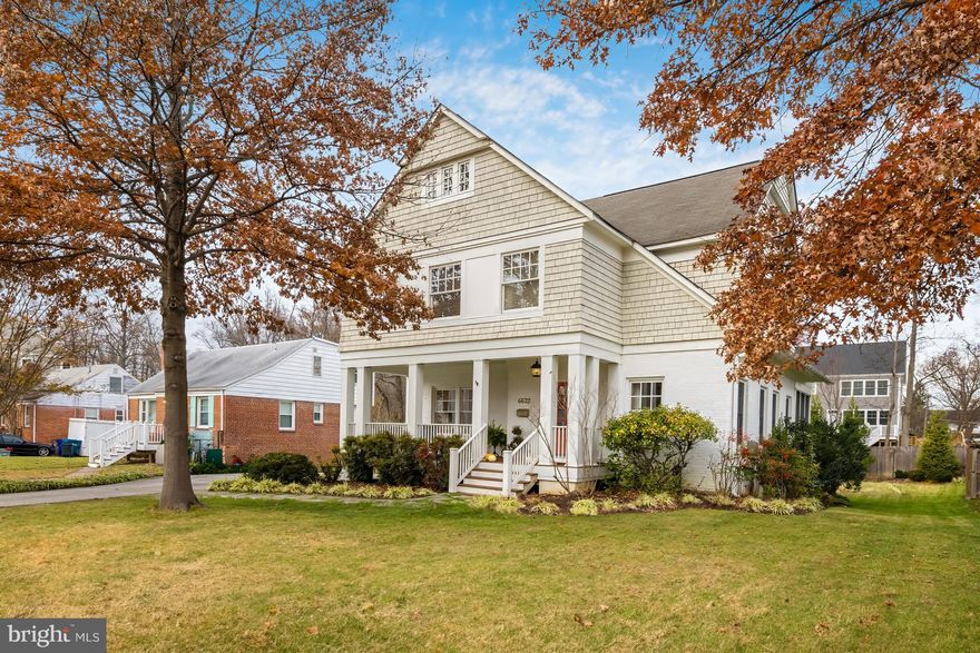 This charming Morris Day renovation is nestled on a serene, no-through street and blends modern convenience with timeless appeal. A graceful layout and abundant natural light welcome you in,  while outdoor access is made seamless via several meticulously maintained porches and a large, flat yard.

The front foyer is flanked by a formal living room with charming wallpaper and fireplace and a larger formal dining room. Beyond lies a bright and thoughtfully designed kitchen adjoining breakfast nook with built-in banquette, a screen porch, intimate family room and formal powder room. The delightful kitchen adjoins the mudroom/pantry and main-floor laundry which leads to the attached oversized garage with storage loft, adding practicality to everyday life; the convenience of a laundry chute from the upper level to the laundry room does the same. 

Ascending the stairs reveals four generously proportioned bedrooms, each exuding comfort and style. The hall bath and master ensuite bath are lovely, renovated, and well-appointed with classic tile and finish choices. 

The exterior of the residence exudes timeless charm with a combination of brick, composite siding, and cedar shingles. The well-manicured outdoor space includes uplighting on Crepe Myrtle trees, patio, mature landscaping, and front and back stone walkway,

This renovated, perfectly turn-key Morris Day home presents an unparalleled opportunity for refined living, where modern amenities and timeless charm harmonize to create the perfect sanctuary.