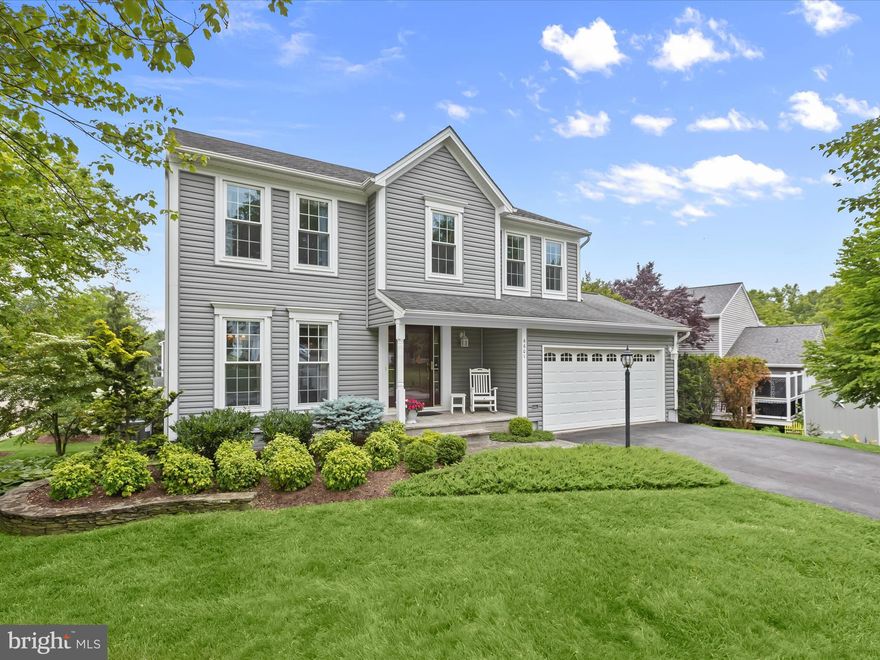 Welcome to 6601 Stipa Court, a beautifully appointed colonial tucked away in the sought-after community of Hunt Club Estates. Perfectly situated on a picturesque corner lot, this exceptional home is surrounded by lush, landscaped grounds. From the moment you arrive, you’ll be captivated by the home's timeless charm and thoughtful updates, including new roof, siding, gutters, a fully renovated primary bathroom, and the HVAC is less than two years old. The elegant living and dining rooms are adorned with hardwood floors, classic moldings, and the dining room is further enhanced by a lovely bay window that fills the space with natural light. The heart of the home is the eat-in kitchen featuring sleek stainless steel appliances, decorative backsplash, granite countertops, that opens to the breakfast room. Just off the kitchen the warm and welcoming family room impresses with soaring cathedral ceilings, a cozy brick-profile fireplace, and a sliding glass door that opens to the expansive deck blending indoor comfort with outdoor ease. A powder room, laundry area, and convenient access to the two-car garage complete the main level. Upstairs, the primary suite awaits, featuring cathedral ceilings, a walk-in closet, and a renovated en-suite bath showcasing a skylight, freestanding slipper tub, a glass-enclosed shower, porcelain tile, and dual vanities creating the perfect retreat at the end of the day. Three additional generously sized bedrooms and a renovated full bath complete the upper level. The finished lower level offers a bright and expansive recreation room with walkout access to the backyard, ideal for entertaining, relaxing, or creating a home theater or gym. There's also ample storage to keep everything organized and tucked away. Step outside and enjoy the peaceful setting with a large deck, perfect for hosting summer gatherings or simply enjoying a quiet evening under the stars while a secure storage shed provides additional functionality. As an added bonus, the sellers are offering to leave the pool table in the basement, the dining room table and chairs, the side table, and the rug in the dining room for the buyers, if desired. Should the buyers choose not to keep them, the sellers will have them removed prior to closing. This is a truly special home that combines style, space, and thoughtful amenities in an exceptional location.