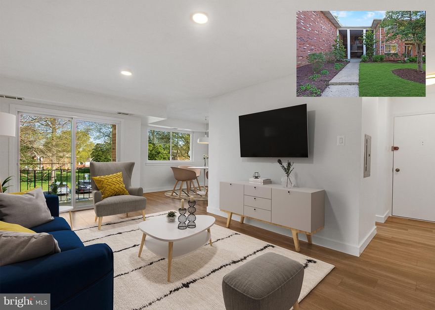 Renovated, top level 1 bedroom, 1 bath condo near Eastport and downtown Annapolis. Walking in you immediately notice the sunny interior with wide plank floors and fresh paint! The kitchen was renovated with white cabinets, stainless appliances and butcher block countertops. The bathroom has a classic black and white tile floor, white subway tile bathtub surround, new vanity and lighting. Bedroom is spacious. The living room has a large sliding door that leads to the balcony. HVAC new 2023. Community has a pool, tennis court and playground. Minutes from marinas, shops, restaurants and historic downtown Annapolis!