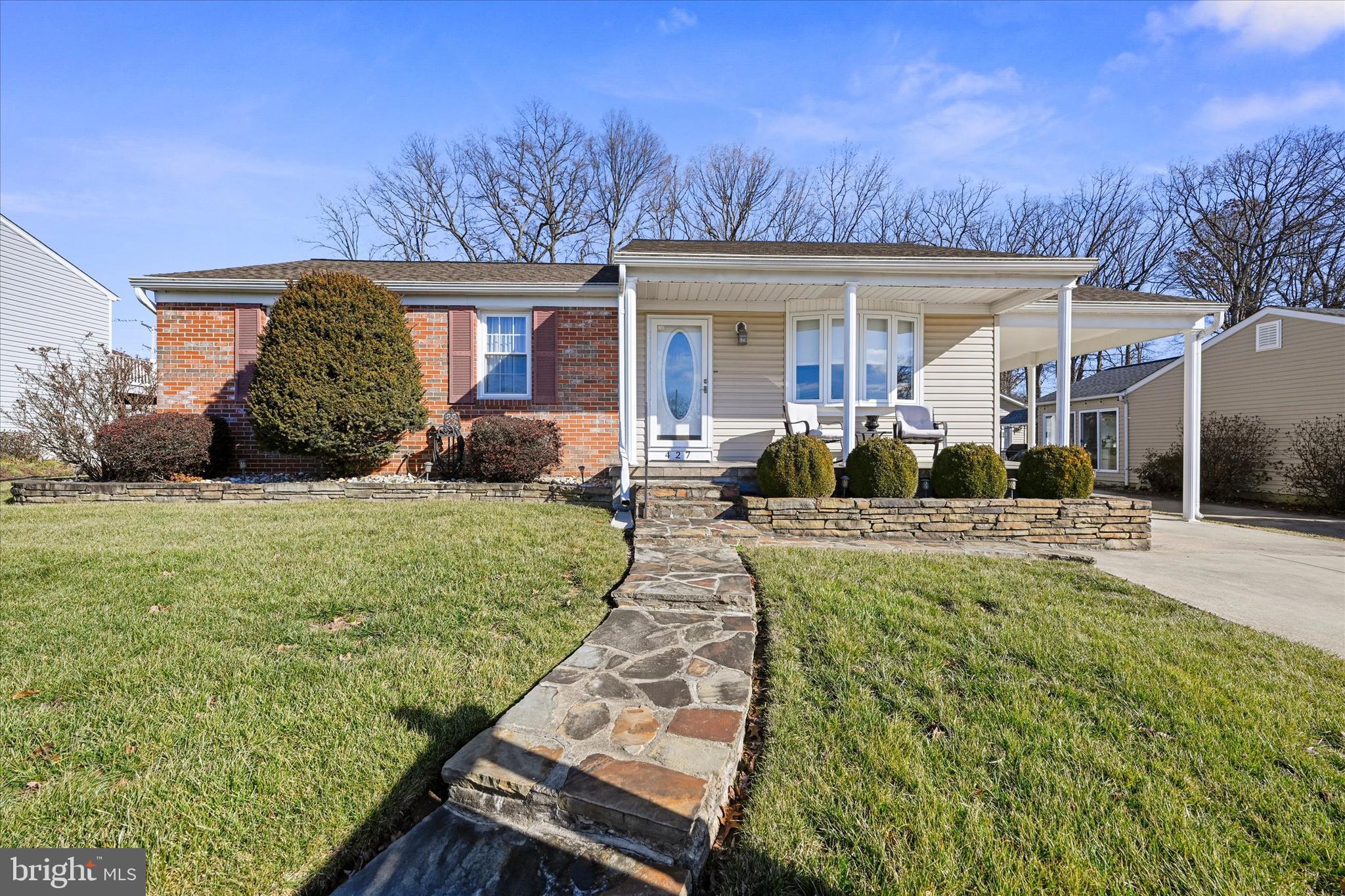 **OPEN HOUSE** Sunday, January 29th 12noon - 2pm
Welcome to 427 Nollmeyer Road, a charming and updated rancher style home located in Middle River, MD. This three bedroom, two full bathroom home has been thoughtfully updated and is ready for you to make it your own. Built in 1977, the home boasts a finished lower level with a laundry room and vinyl plank flooring.
As you enter the main level of the home, you will be greeted by a spacious living room with cathedral ceilings. The living room flows seamlessly into the dining room, creating an open and inviting space for entertaining. The kitchen has been recently updated, making it the perfect spot for preparing meals for your family and friends.
The main floor of the home features three bedrooms and one full bathroom. Each bedroom is a good size and has ample closet space. The family room addition is the perfect spot to relax and unwind. It features custom-made plantation shutters and hardwood flooring throughout, adding a touch of elegance to the space.
The outdoor space is perfect for entertaining and enjoying the warm weather. There are two sheds in the backyard for extra storage, a flagstone patio and walkway. In addition, there is a carport for one car and a concrete driveway for two additional cars to be parked off-street.
Conveniently located in Middle River, MD, 427 Nollmeyer Road is close to shopping, dining, and entertainment options. It is also just minutes from major highways, making it easy to commute to Baltimore or other surrounding areas. With so much to offer, this home is a must-see. The combination of updates, functionality and location make this home an excellent value. The home is move in ready and waiting for you to make it your own!
Don't miss your chance to see this adorable and updated rancher style home, schedule your showing today! With its desirable location, updates, and desirable features, 427 Nollmeyer Road is sure to go quickly. So don't wait and make an appointment to see it today!