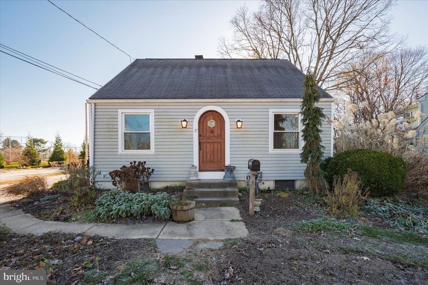 Please Note: Photos are from previous listing, as the property is currently tenant occupied* 
Perched quaintly on the top of a hill overlooking a quiet culdesac street sits 17 Spring. Beautifully and lovingly renovated, this 2 bed, 2 bath Cape Cod has custom work at every corner of the home. The cozy and whimsical archtop Dutch door and beautifully manicured gardens greet you with its unique personality. As you walk through this rounded cottage door, you'll be greeted by the open concept first floor with a gas insert fireplace and will be drawn immediately to the massive remodeled kitchen complete with a pot filler, wine & beverage fridge, dishwasher and 72" custom made red oak center island. All the floors are water and scratch resistant Pergo max flooring, and the original steps have been sanded and refinished to match. The main floor is bathed with natural light from the south facing 133" Anderson picture frame windows and glass sliders that line the back wall of the house. They overlook the backyard garden, Cherry Street park and soccer field so get ready for big sky views at night, perfect for watching thunderstorms and the occasional colorful fireworks display. With every part of this home redone, you can be delighted by all the personal touches, brand new HVAC system, brand new washer & dryer, and completely redone plumbing and electrical. First floor bedroom is tucked away with a large sliding metal barn door with fogged glass. The bathroom, although tucked in the corner, sports a large, 60" 2 person walk-in dual shower head with individual temperature controls. The living room has a gas insert fireplace, hand made live wood edge mantle & breakfast bar, and flows seamlessly into the kitchen. As you make your way upstairs, you'll notice the hand welded black steel railings at the bottom and top of the steps. This primary bedroom space is complete with a large walk in closet with organizational shelving built in for easy arrangement of all your clothing items. And maybe the best piece of the home, the primary bath has an extra deep 52" soaker tub with windows that allow afternoon sunlight to bathe the room in sunset glows. This tub is so deep you can be fully submerged up to your shoulders. Moving outside, the backyard garden is host to a variety of lovingly selected ornamental plants and fruiting trees including a massive strawberry patch, figs, persimmons, roses, redwoods, hibiscus, mint, paw paws, ginger, bear's breech, astilbe, echinacea, baptisia, hellebore, various hydrangea, lysimachia, and many more. There are 3 main raised beds ready for you to add more annuals or herbs and vegetables as well if you'd like! The beds surround a patio area that is begging for a fire pit and chairs to enjoy the garden to its fullest. The side of the house has a small fenced area, perfect for a contained dog run or children's play area. The Spring Street neighborhood is very kid friendly, quiet and safe, and backs up to the park & playground. If you're looking for nightlife & dining, the house is located just a 10 min walk to Media's beautiful downtown with shops and some of the best restaurants in the area.