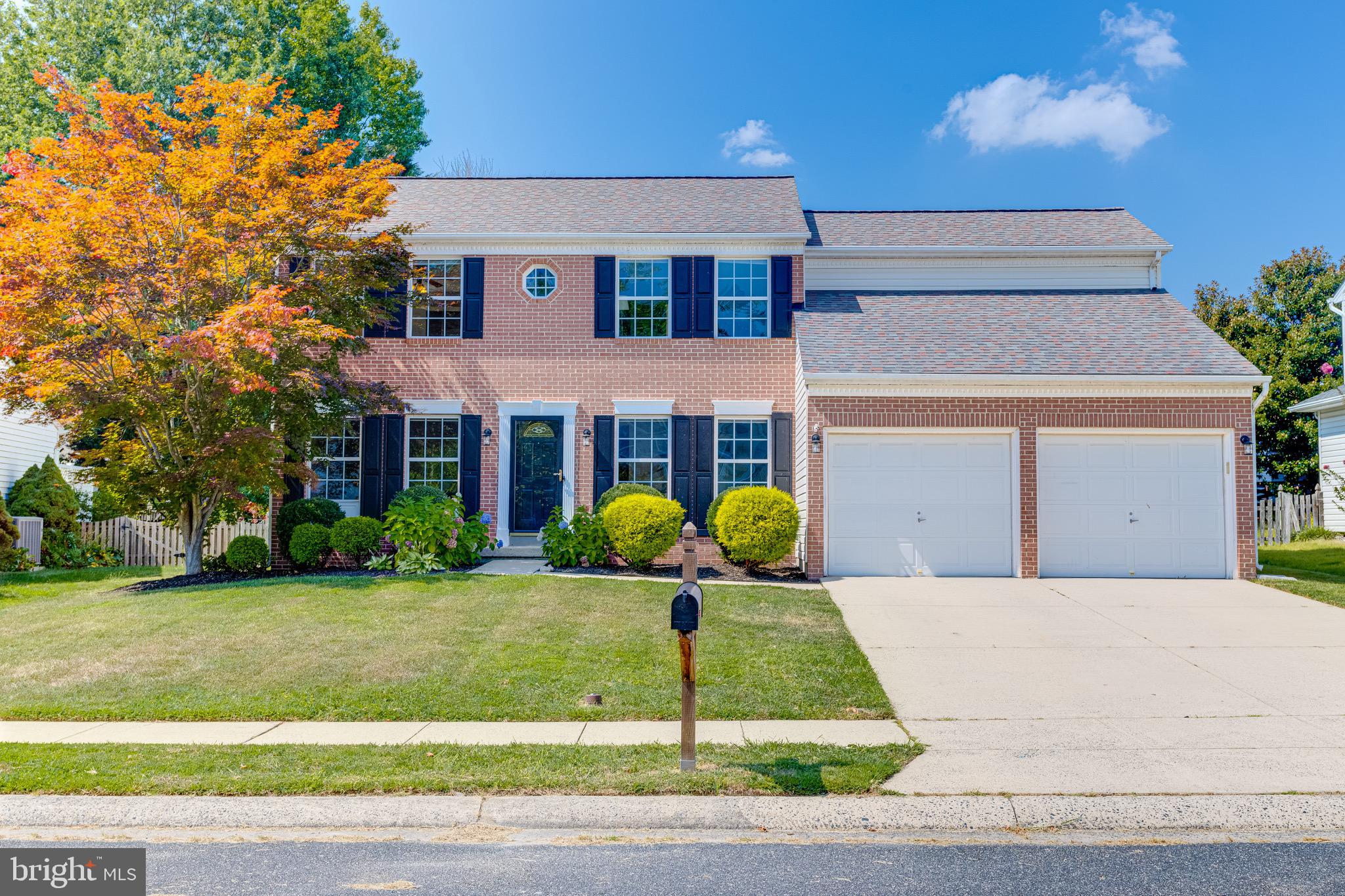 Remarks: Welcome to this stunning 4-bedroom, 2.5-bathroom, 2-car garage brick front colonial home nestled in a cul-de-sac of Bay View Estates. As you step inside, you'll be greeted by a versatile living space currently used as a den, featuring an inviting faux fireplace. On the opposite side, a spacious dining room awaits, adorned with hardwood flooring and updated lighting fixtures. The heart of the home, the kitchen, features Corian countertops, a double seamless sink, new tiled backsplash, updated lighting, and stainless steel appliances (2021). Adjacent to the kitchen, the family room has been refreshed with new Luxury Vinyl Plank flooring, creating an inviting and cozy atmosphere for relaxation and gatherings. Upstairs, you'll find four generously sized bedrooms, each offering comfort and space. The primary bedroom is complete with a walk-in closet and an ensuite bathroom featuring a spacious soaking tub, a separate shower, double sinks, updated lighting, and tastefully tiled flooring. The other 3 bedrooms provide ample accommodation options, with one large enough to serve as a "guest wing" or in-law suite. The hall bathroom on this level has been thoughtfully updated with new tiled flooring, a freshly painted cabinet, and a new exhaust fan. The partially finished basement offers flexibility and additional living space, with one side perfect for a play area or entertaining (TV and speakers included), while the other side allows for plenty of storage and a flex space, featuring a newer washer and dryer appliances, and the water heater is solar-powered. Step outside onto a freshly stained deck with a charming pavilion, overlooking the fenced rear yard. The backyard has been beautifully landscaped and includes an electric hook-up, offering endless possibilities for outdoor enjoyment and entertainment. Carpets have been professionally cleaned.