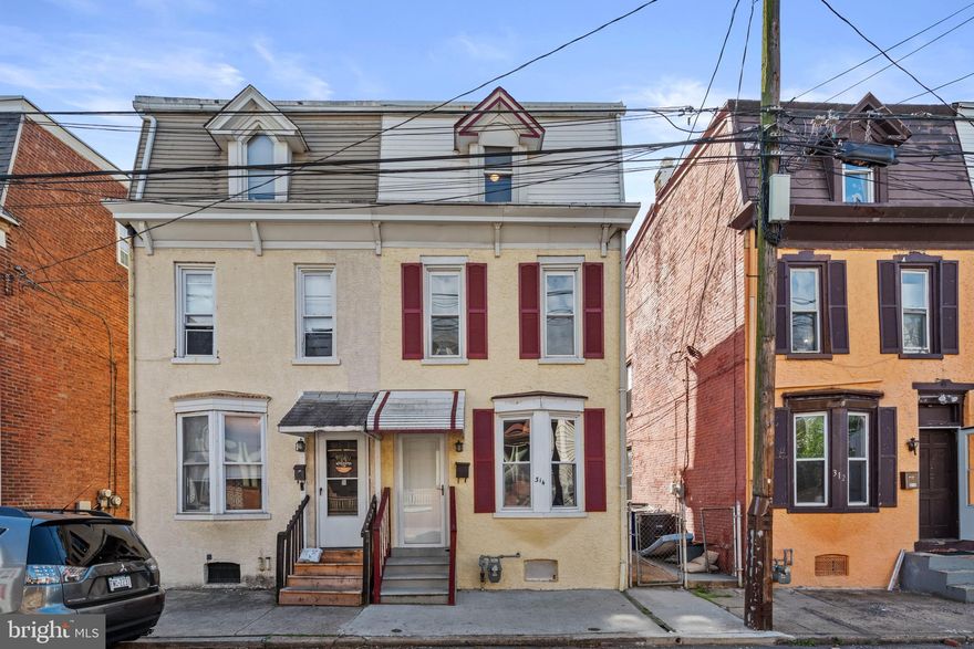 Welcome to your new home in the tranquil Borough of Pottstown! Nestled on a peaceful street, this delightful twin home offers an ideal opportunity for first-time homebuyers to customize or savvy investors seeking a turnkey rental property.

Step inside and discover a bright and inviting interior, adorned with gorgeous luxury vinyl plank flooring that flows seamlessly throughout most of the home. The spacious living room boasts a charming bay window, flooding the space with natural light, while large windows throughout ensure every corner is bathed in sunshine.

The large kitchen features crisp white cabinets, brand new stainless steel appliances, ample counter space, and plenty of storage for all your culinary essentials. 

Upstairs, the second floor hosts two comfortable bedrooms and a sizable full bathroom. Ascend to the third floor to find two additional bedrooms, offering flexible living arrangements or the perfect canvas to create a secluded primary suite to suit your needs.

Outside, your own private oasis awaits in the fenced backyard, complete with a brick paver patio and planting beds, providing the ideal setting for outdoor relaxation and entertaining.

Conveniently located near the downtown area, this home offers easy access to entertainment, shopping, and dining options, ensuring you're never far from the action.

Don't miss out on this fantastic opportunity to make this charming home your own. Schedule your showing today and start envisioning the possibilities!