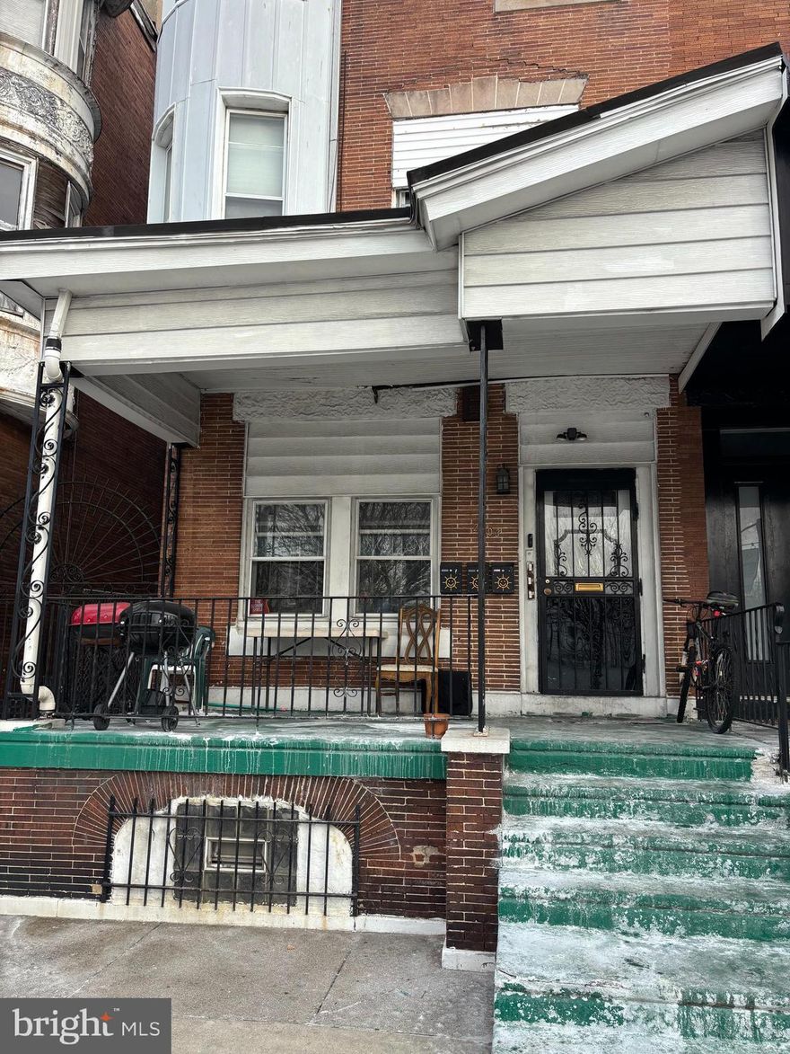 Strawberry Mansion area north Philadelphia ,Across the street is a park and walkways, The house is fully rented with 4 units, the house could be updated and some rentals are month to month.The location is on the main street thats open and has plenty of parking with a mix if new and rehabbed  property s in the area.
This is a large house with lots of potential if rehabbed can get bigger rental income.
Close to popular area on Girard ave 25th-30 streets with bars, restaraunts ,cafe s stores
Public transit is nearby too.