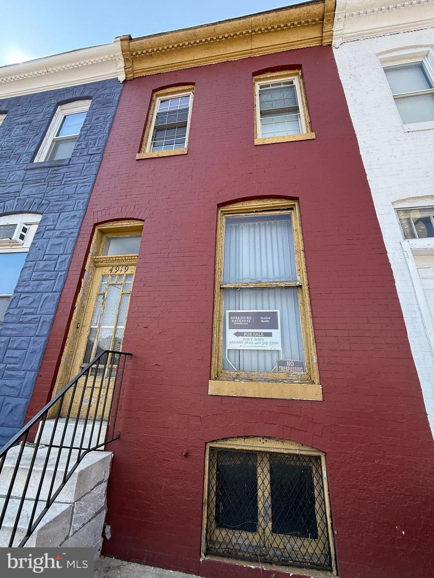 Three bedroom, one full bath row home on Eastern Ave, very close to Johns Hopkins Bayview. It was once a loved home and the location of Kalow's Confectionary Store in the 1940s. Currently a residential use in a C-1 (commercial cluster) Baltimore City Zoning district. The property is in need of renovation and repair. Great property for a buyer/investor to get it back in to shape. Strictly as is.