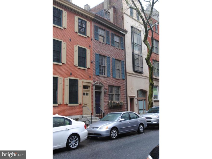 Terrific location, steps from Rittenhouse Square. The property is legally zoned as first floor commercial with two family dwellings. Previous owner created a fourth unit at the 3rd floor rear.  the unit is a studio which shares the HVAC system with the 3 floor front one bedroom unit. It is a split system and the owner pays the heating/cooling.  2nd floor is a 2 bedroom 1 bath unit with separate heating and cooling. The system is a heat pump. 1st floor has separate gas fired heating and cooling. There is a updated fire alarm system and shared laundry in the first floor hallway. The property is ideal for an owner occupant with a business on the first floor or convert to a single family on this wonderful block where you can walk to shops, restaurants, and transportation.