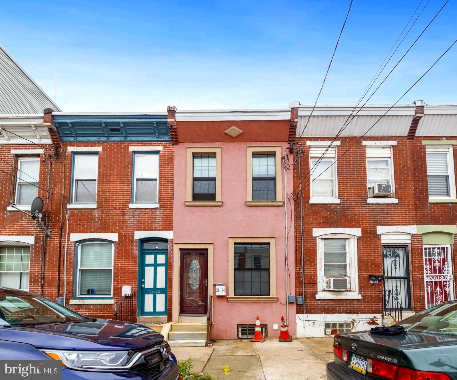 Welcome to 2624 Jasper Street! Located in East Kensington, you'll have easy access to public transportation & major thoroughfares and will be within walking distance to some of the area's best restaurants and eateries. This charming property has been recently updated with great attention to detail. The first level features a spacious living room, separate dining area, and an eat in kitchen with updated appliances. At the rear of the property is a quaint patio with space for outdoor eating & plants. The unfinished basement houses the laundry and is perfect for all of your additional storage needs. Upstairs, are two bedrooms and a full bathroom with a beautiful subway tiled walk-in shower. Mini splits are placed throughout the house for year round heating & cooling and they are extremely energy efficient! Don't miss out on the opportunity to own in this vibrant neighborhood. Schedule your tour today!