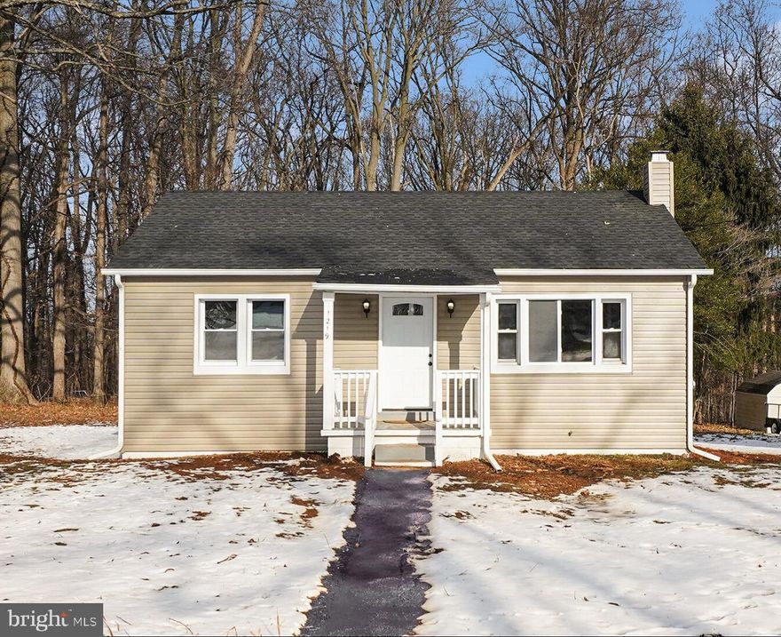 This charming ranch-style home, nestled in Darlington, offers a perfect blend of comfort and modern living. With a major renovation completed recently, this home is move-in ready. The seller has thoughtfully updated the home throughout, including new flooring, light fixtures, carpet/paint and siding. The main components have been updated to include the roof, all windows except 2, septic system (reports/permits available), electric 200 amp service, and HVAC. The kitchen is equipped with new cabinets, granite countertops, new sink and garbage disposal. New stainless steel appliances include a built-in microwave, dishwasher, stove and refrigerator with ice maker. Ample counter space, with room for a coffee bar! With two cozy bedrooms and a full renovated bathroom, this home is designed for ease and functionality. The full basement provides ample storage, or the potential for additional living space, tailored to your needs. Step outside to discover a level lot that backs to trees, offering a peaceful retreat right in your backyard. The cleared front and rear yards provide plenty of space for outdoor activities or gardening. No HOA! Located in a small community on a dead-end road. Enjoy easy access to Route 1, the quaint town of Darlington (home of the annual Apple Festival), and minutes to Conowingo Fisherman's Park and the Susquehanna State Park. The parks offer a mix of outdoor recreation and history, with activities like birdwatching (eagles are the main attraction), hiking, mountain biking & horse friendly trails, Fishing and boating on the Susquehanna River (public boat launches for access), camping (cabins & sites), picnicking, and exploring the Rock Run Historic Area with its gristmill and mansion. This scenic river valley area is great for all ages and interests.  Single family home, great location, move-in ready, and priced to sell, so come see it before someone else does!