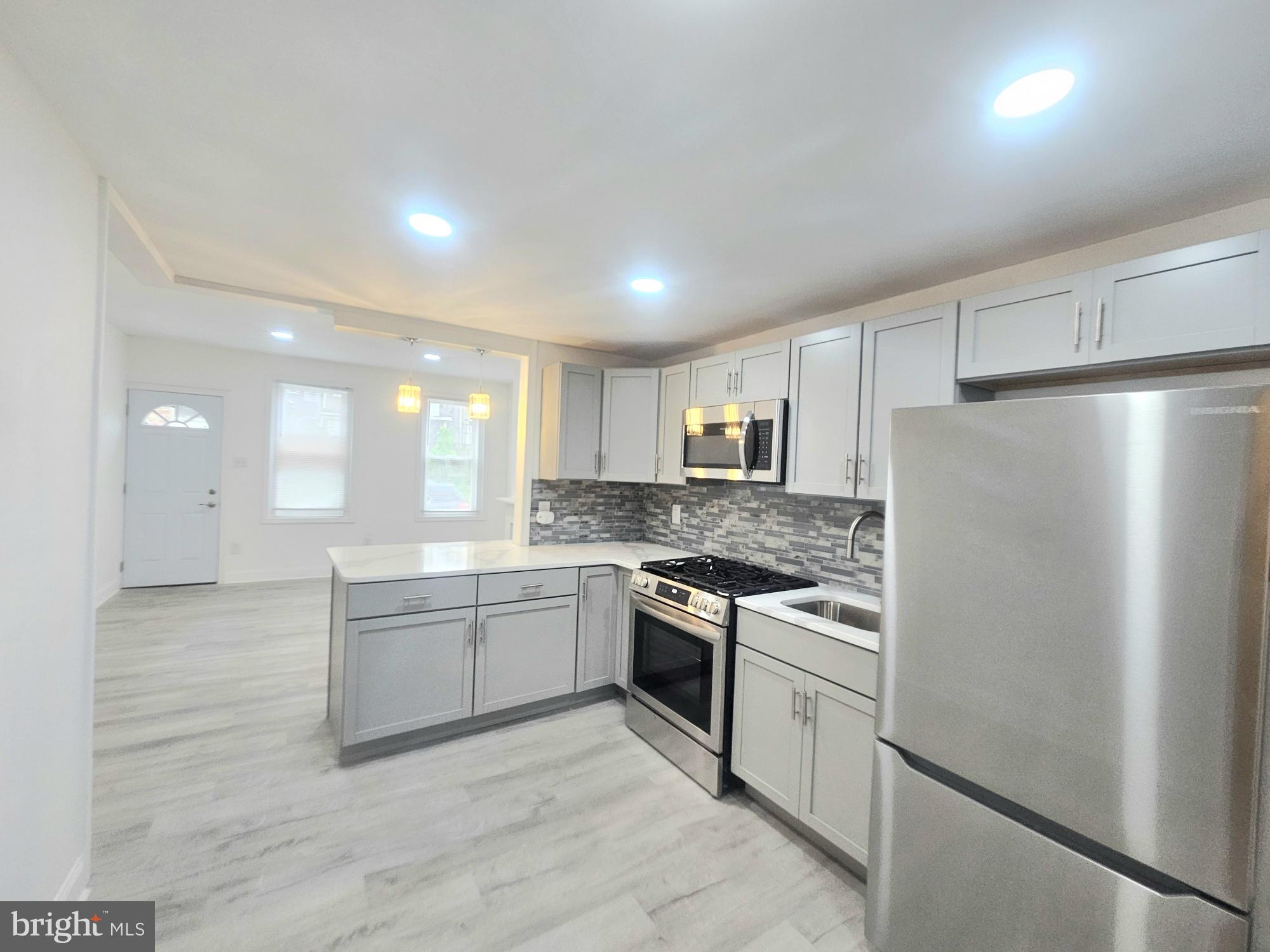 Welcome home to this newly renovated 2 bedroom/1 bathroom home located is desirable 19104 zip code just steps away from public transportation, shopping, restaurants and other conveniences. Finishes are modern and light throughout. Kitchen has stainless steel appliances and shaker cabinets. Private outdoor space and finished basement perfect for storage or additional entertaining space. Washer and dryer hooks and central air. Cats are accepted with $250 pet fee and dogs under 25lbs $500 pet fee. Come see your next place to call home.
Rental Requirements:
1) first and double security to move in.
2) $45 non refundable application fee per applicant for credit and background check.
3) must be able to provide proof of income of at least three times the monthly rent (net income).
4) 600+ credit score.
