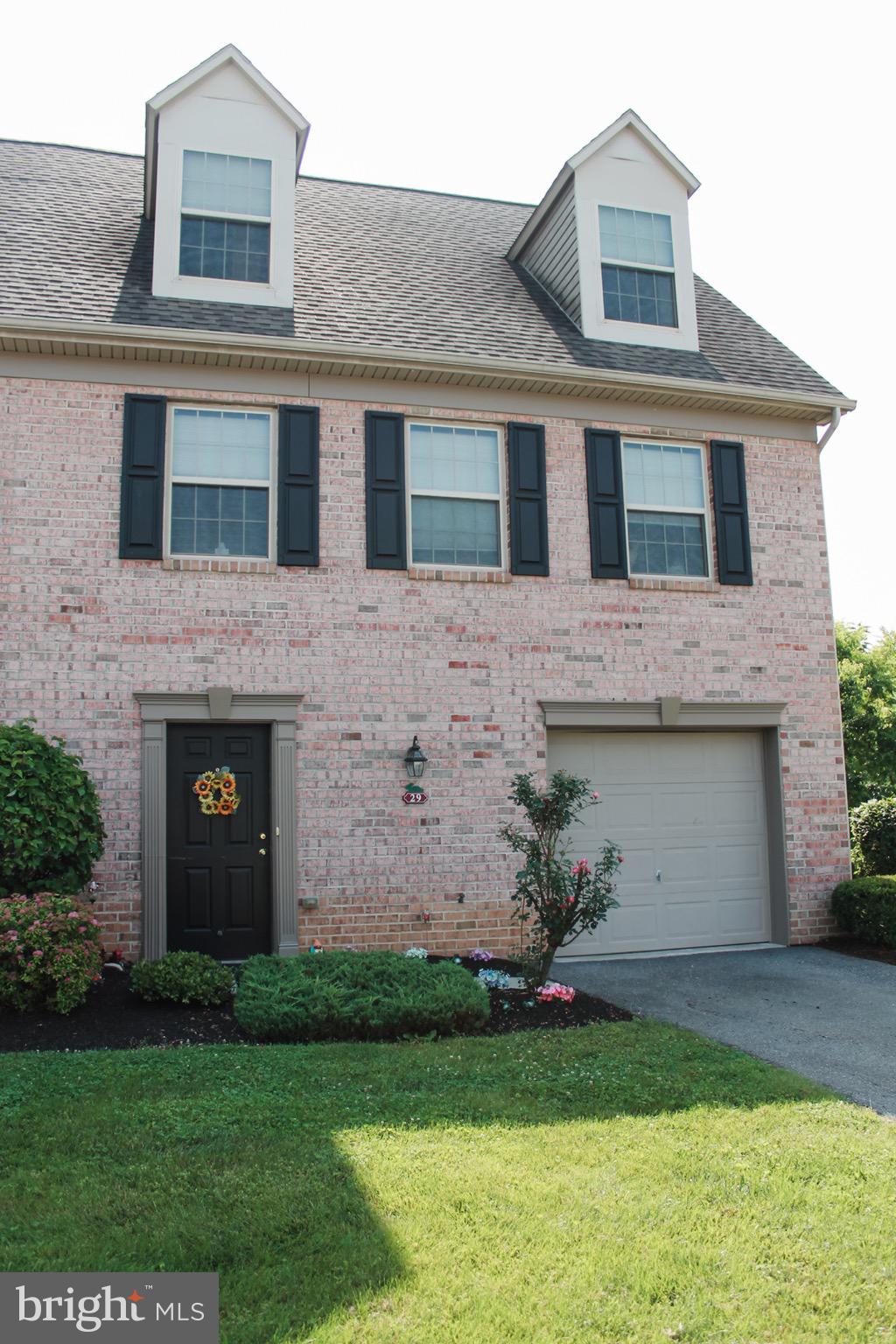 This beautiful 1500+ square foot townhome is move-in ready and waiting for it's new owner. The finished lower level offers extra living space with garage access and a walkout patio. Views of the lovely LeTort Spring Run Nature Trail are sure to delight the nature lover. The second floor offers an open concept living room, dining room, and kitchen. The beautiful island is sure to be the hub for meals and entertainment. A deck off of the kitchen is the perfect spot to enjoy morning tea or coffee. On the third floor you will find two spacious bedrooms and a full bathroom. With plenty of living space, you're sure to feel right at home. Conveniently located just minutes from schools and local shopping and entertainment, 29 Brook Side Drive is the ideal location for you!
