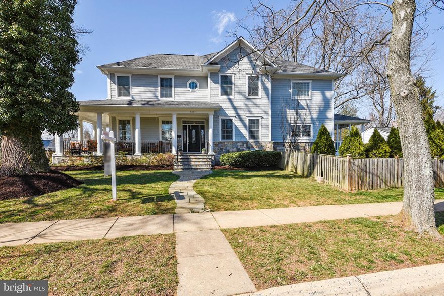 Amazing Arts & Crafts Colonial offers 3 finished levels, 5 Bedrooms, 4.5 Baths, Chefs Kitchen, Family Room w/fireplace, 1st floor Office & Mud Room, Owners' Suite w/WICs & Master Spa Bath. Finished lower level includes large Rec Room/Game Room, Exercise Room, 5th Bedroom & Full Bath, 2-car garage, wrap around porch, rear deck and patio. Close to  everything Bethesda has to offer.