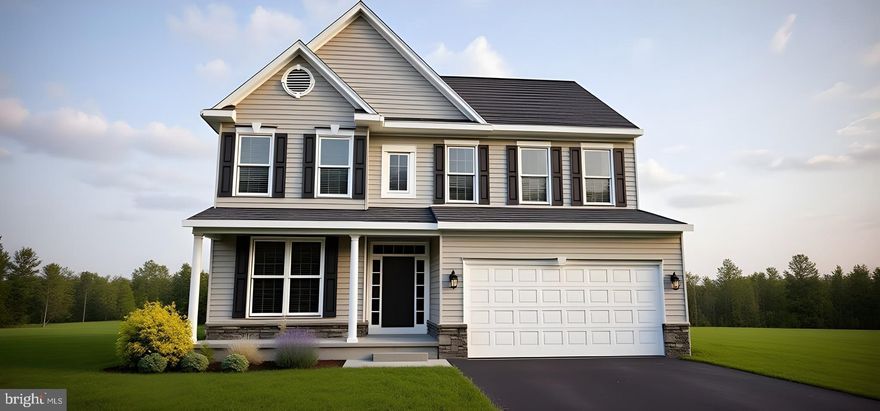 Heritage Trace is excited to introduce our new Pennsbury floor plan, set within a community that offers expansive open spaces, walking trails, and serene ponds for residents to enjoy. This thoughtfully designed home features 9-foot first-floor ceilings, a modern kitchen with granite countertops, a built-in microwave, and stainless steel appliances. Luxury vinyl plank flooring in high-traffic areas adds both style and durability.

The Pennsbury floor plan provides everything you need, from a spacious living room, an eat-in kitchen, and a roomy family room perfect for entertaining, to generously sized bedrooms for the entire family. The Owner’s suite includes walk-in closets and a private ensuite bath, and the convenience continues with a second-floor laundry room.  A bonus of a partially finished basement is included in build to order homes!
This is a to-be-built home, allowing you to select your preferred lot, with potential lot premiums. Photos shown may be of a similar or decorated model home.