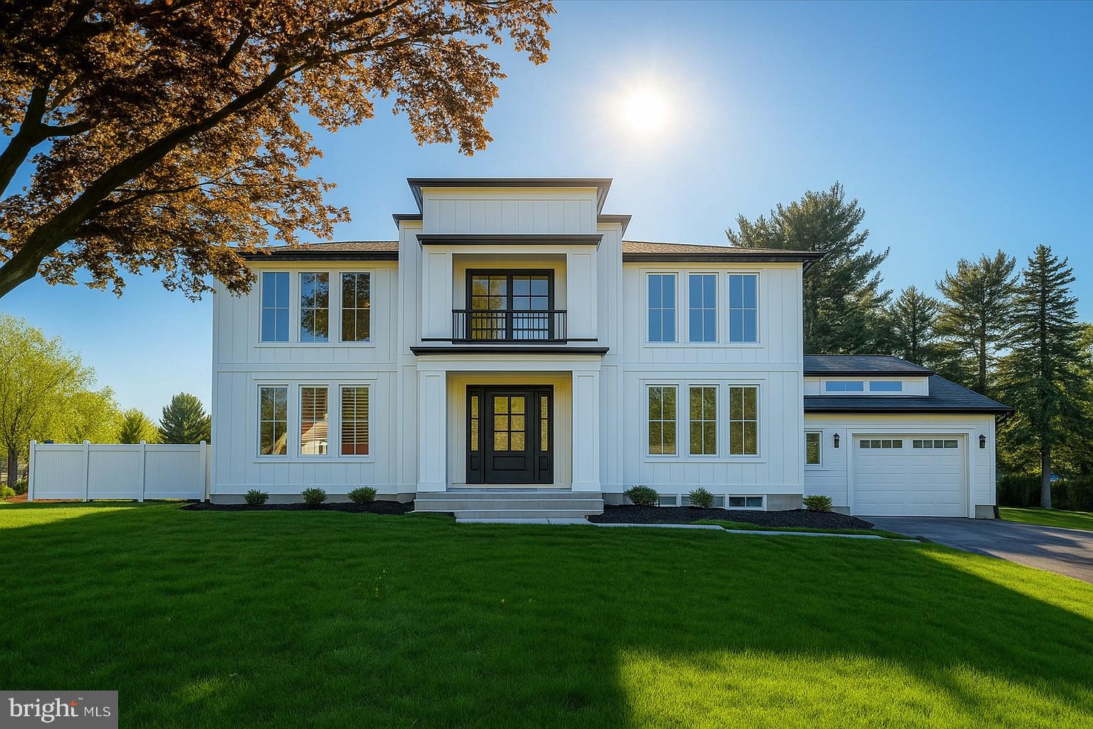 A Contemporary Masterpiece in the Heart of Bucks County.
Welcome to 44 Paisley Road - an extraordinary custom home combining modern sophistication with everyday comfort in the prestigious Council Rock School District. Set on a private half-acre with no HOA, this brand-new construction offers over 3,800 sq ft of impeccably designed living space.
From the moment you arrive, the long private driveway and striking architectural design set an impressive tone. Step inside to soaring 22-foot ceilings, stunning White Oak wide plank hardwood floors, and a dramatic two-story window wall that bathes the home in natural light. The open-concept great room, anchored by a sleek gas fireplace, flows seamlessly into the show-stopping kitchen, a true culinary centerpiece with 42" custom shaker cabinetry, magnificent Black Forest granite countertops, an oversized island, and a discreet prep kitchen for effortless entertaining.
Every detail has been curated for luxury: 10-foot ceilings on every level, custom black metal railings, wall-mounted faucets, floating vanities, and spray foam insulation for optimal comfort and energy efficiency. The sunroom, fully enclosed for year-round use, expands your living and entertaining options.
Upstairs, the primary suite is a private sanctuary featuring a spa-like bathroom with a freestanding soaking tub, oversized shower with touch-controlled temperature, and a serene mezzanine workspace bathed in natural light. Two additional bedrooms share a stylish Jack & Jill bath, while a fourth bedroom is ideal for a nursery, guest room, or home office.
The walk-up daylight basement with 9-foot ceilings is partially finished and roughed-in for a future bathroom, offering endless possibilities for a home theater, gym, or lounge.
Additional features include dual Carrier HVAC systems, Ecobee smart thermostats, LED recessed lighting, 8' Therma-Tru exterior doors, and elegant Swiss Madison fixtures.
This is not just a home it’s a statement.
Schedule your private tour today and experience unparalleled modern luxury.