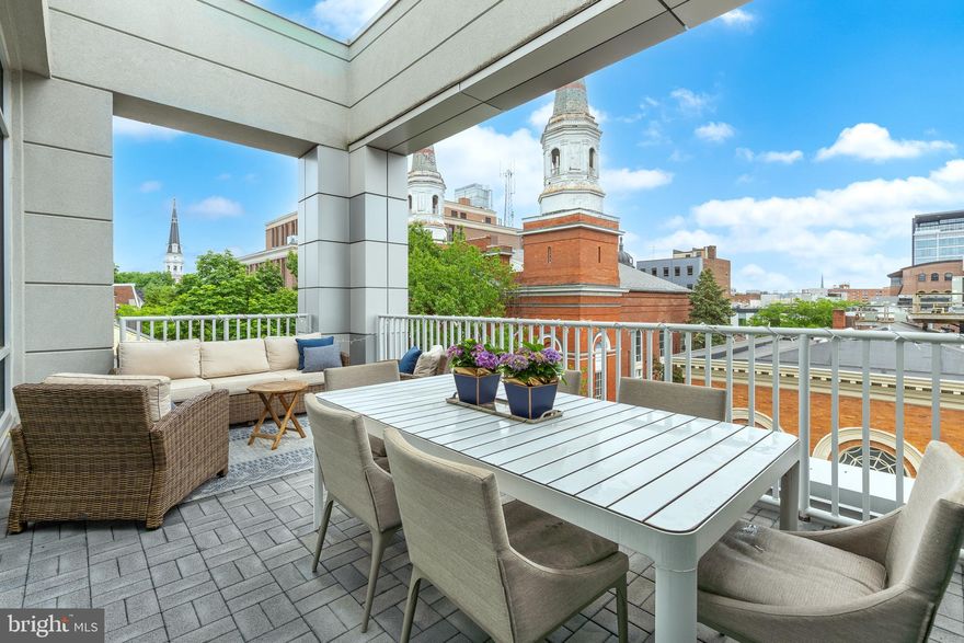 Steeple top views everywhere!  A must-see!
The Point's modern condos offer the finest in luxury living in Lancaster City.  The residences offer floor to ceiling windows, open floor plans, gourmet kitchen (with top-of-the-line appliances), and oversized garden terrace.  Immaculate and move in ready.  (Furnishings are negotiable).
High end selections were chosen throughout by Henrietta Heisler Interiors.  From custom barn doors , exquisite lighting, electric floor to ceiling blinds and Adorne light switches-No detail was overlooked.  Primary bedroom ensuite bath and second room is flexible space - Bedroom, Office, etc., and also has an attached full bathroom.   The living area has a fabulous gas fireplace feature wall.  Plus, a dedicated in unit laundry room.  Two dedicated secure parking spaces with private condo owner access (#23 and #24).  
Also includes a storage unit off the garage.  Discover the excitement of downtown Lancaster's dining, shopping and arts are all waiting fror you to explore!!  (Floor plan available at the end of photos).