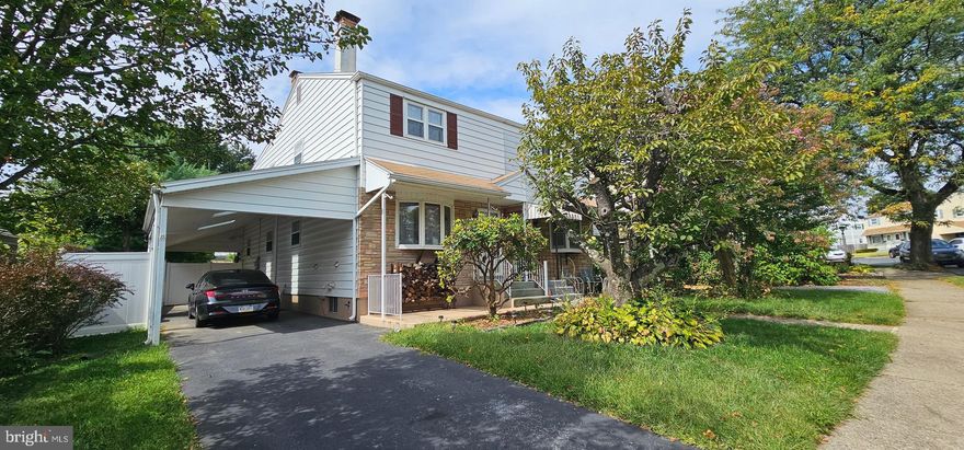 This property offers exceptional potential. Welcome to this 4-bedroom Twin Home with a two-story addition in the rear of the house including a Kitchen and additional bedroom. Enter in through generously sized living room with wood burning fireplace. Next walk through dining room to the back of the house into a large kitchen which opens into the backyard. The Whole house got new floors and new paint in 2025. A 6’ privacy fence in 2023 all the way around the back of the property and car port, water heater 2 year old. 2nd floor hosts all the bedrooms, a full bathroom with tiled shower and floors with a jacuzzi tub and glass shower doors. Pull down Attic with an attic fan is a plus. House has Gas Generator hook up, partially finished basement, Close to Lehigh Valley Hospital, St Lukes, convenient to shopping, Rt 378, and Rt 22.