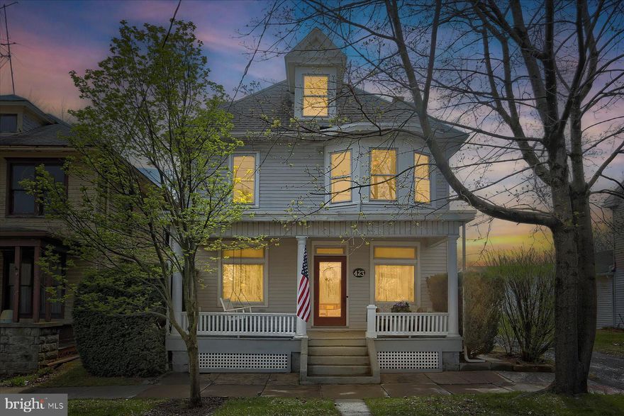 Welcome to 423 W Simpson St, a charming historic home located in the heart of Mechanicsburg. This delightful property combines timeless character with modern updates. The inviting formal living room, dining room, and cozy family room are filled with natural light, creating a warm and welcoming atmosphere throughout. The updated kitchen offers plenty of space for cooking and casual dining, with an eat-in area perfect for family meals. This home features 4 spacious bedrooms and 2 full baths, providing ample space for your needs. The finished attic space adds even more flexibility, ideal for an additional bedroom, playroom, or home office. Enjoy the fresh air from the front porch, designed perfectly for relaxing on a rocking chair. The oversized garage provides plenty of storage, and the fabulous level rear yard is a certified native wildlife habitat and perfect for outdoor entertaining or simply enjoying the tranquility of the space. Located within walking distance to town, schools, and even Friday night football games, this home offers both convenience and charm. Don’t miss the opportunity to make this beautiful property your new home!