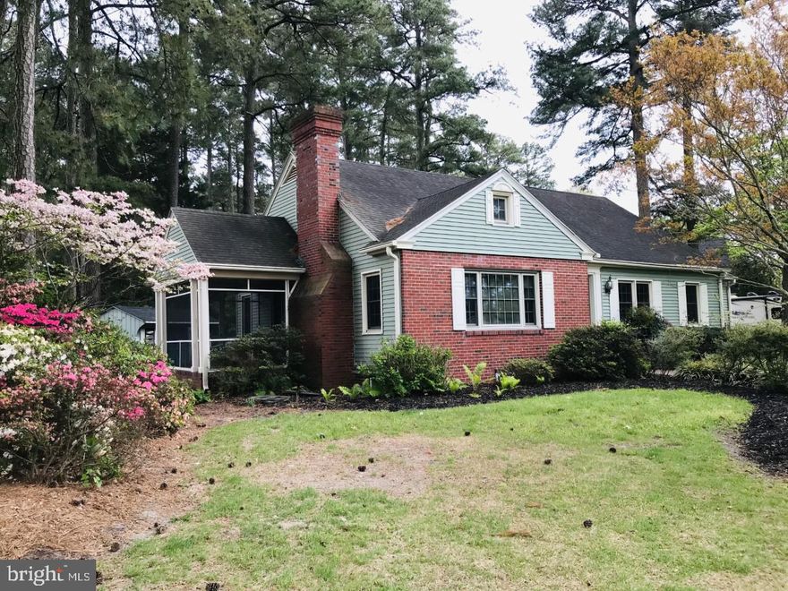 CLASSIC WATERVIEW HOME WITH CITY SERVICES BUT NO CITY TAXES! This classic 1,670 square feet Cape Cod is nestled on .6 of an acre and offers 3 Large Bedrooms and 2.5 Bathrooms plus a 10'x13' Screened Porch that offers cool breezes during the warm weather and wonderful views of the wide section of the Wicomico River. In addition there is a 1,320 square feet basement that offers a lot of storage as well as room for hobbies and crafts, a shop or any place that a large open area is needed. The first floor offers a formal 18'x18' Living Room with a natural gas fireplace, crown molding and hardwood floors. The formal 13'x12' Dining Room has a chair rail and parquet wood floors. The 18'x13' Kitchen offers oak cabinets, a chair rail and hardwood floors.  the Kitchen is large enough for an eat-in area. The 19'x12' Family Room has parquet floors, and a sliding door that opens to an expansive 20'x14' deck with beautiful flowers and bushes that add color to the rear entertainment center. The big bonus on the first floor is a private 18'x13' Master Bedroom with a separate Bathroom with a tub and shower, two large closets in the bedroom and a separate closet in the entrance foyer of the Bedroom. There is a combination Laundry Room and 1/2 Bath that rounds out the first floor. The Porch, Living Room, Dining Room and Laundry Room are on the front of the home and all offer pleasant Water Views. The second floor offers a 14'x14' Bedroom and a 12'x9' Bedroom plus a full Bathroom with a step-in Shower. The entire front of the home has a lot of storage under the eaves of the home. The exterior storage area is a 14'x10' storage shed plus a 6'x4' shed that houses the private well that is used for a full yard irrigation system. The front of the home has a circular driveway which is perfect for entertaining and a long driveway on the side of the house for easy access to the deck and Family Room with plenty of extra space for a Trailer or a Boat. The home offers classic details throughout but has new tilt-in windows throughout. The classic Cape Cod is located less than five minutes to Salisbury University and Tidal Health Regional Hospital, and downtown Salisbury Restaurants and Shops. The home is also less than ten minutes to the Wicomico County Civic Center, the City Park and Zoo. Classic Beauty, Water Views, Close to the main attractions of Salisbury, all with city services and no city taxes; this home has it all! Contact the Listing Agent for any updates or information because this home will not last long at this price.