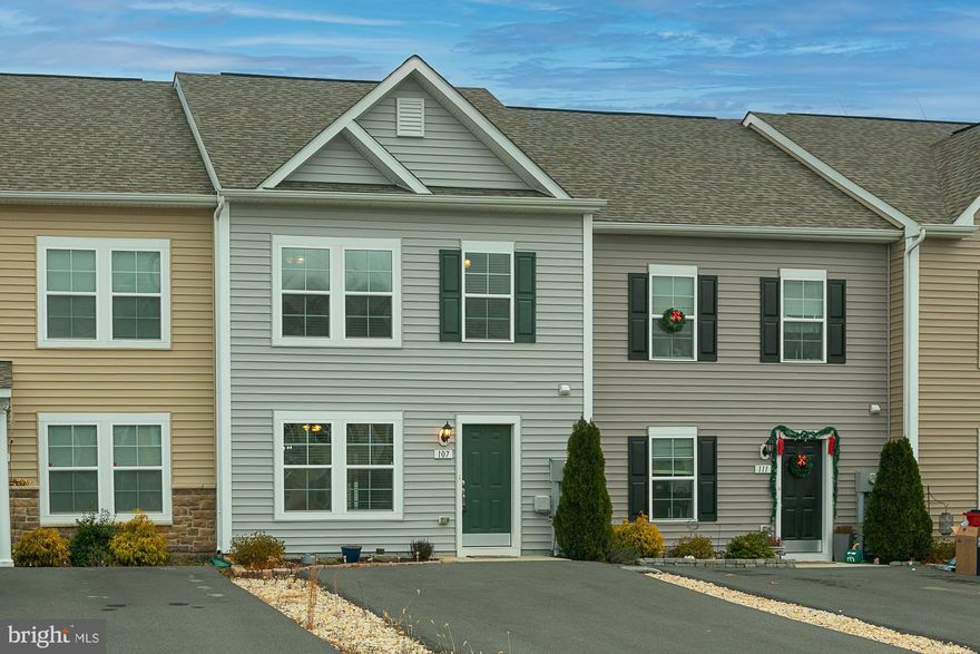 MOVE-IN READY. VACANT FOR QUICK CLOSING.  This is an exceptionally nice town house that is situated only a few minutes from INWOOD'S plentiful shopping,  all school levels,  I-81,  Route 11 and  easy access to Winchester and Northern Virginia.  A 10-15 minute drive puts you in Charles Town's shopping areas,  downtown shops and restaurants,  Charles Town Casino and Racing and employment opportunities and  easy access to Harpers Ferry .  3  BEDROOMS AND 2.5 BATHS,  HEATPUMP/CAC,  FULLY EQUIPPED KITCHEN with a CENTER ISLAND/BREAKFAST BAR & STOOLS,  RANGE, REFRIGERATOR,  BUILT-IN MICROWAVE,  DISHWASHER and access to the REAR YARD WITH A PRIVACY FENCE AND GARDEN SHED.  The primary bedroom has a PRIVATE FULL BATH AND DOUBLE BOWL VANITY  while a second FULL BATH SERVES THE OTHER 2 BEDROOMS.  The 2nd level laundry  INCLUDES A WASHER & DRYER.  There is a HALF BATH ON THE MAIN LEVEL.  TV WALL MOUNTS in living room and primary bedroom CONVEY.   All of  these features make this townhouse perfect.  CALL TODAY!!