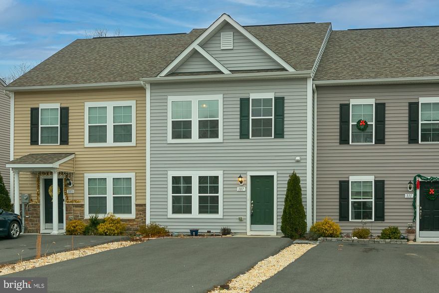 MOVE-IN READY. VACANT FOR QUICK CLOSING.  This is an exceptionally nice town house that is situated only a few minutes from INWOOD'S plentiful shopping,  all school levels,  I-81,  Route 11 and  easy access to Winchester and Northern Virginia.  A 10-15 minute drive puts you in Charles Town's shopping areas,  downtown shops and restaurants,  Charles Town Casino and Racing and employment opportunities and  easy access to Harpers Ferry .  3  BEDROOMS AND 2.5 BATHS,  HEATPUMP/CAC,  FULLY EQUIPPED KITCHEN with a CENTER ISLAND/BREAKFAST BAR & STOOLS,  RANGE, REFRIGERATOR,  BUILT-IN MICROWAVE,  DISHWASHER and access to the REAR YARD WITH A PRIVACY FENCE AND GARDEN SHED.  The primary bedroom has a PRIVATE FULL BATH AND DOUBLE BOWL VANITY  while a second FULL BATH SERVES THE OTHER 2 BEDROOMS.  The 2nd level laundry  INCLUDES A WASHER & DRYER.  There is a HALF BATH ON THE MAIN LEVEL.  TV WALL MOUNTS in living room and primary bedroom CONVEY.   All of  these features make this townhouse perfect.  CALL TODAY!!