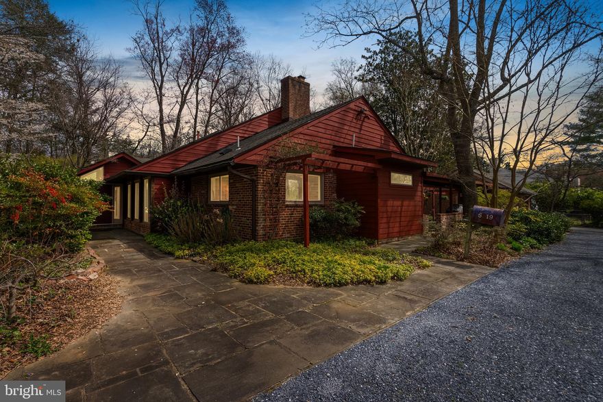 Discover the timeless allure of Mid-Century Modern living at 6819 Selkirk Drive, a masterpiece crafted by renowned architect FD Lethbridge. Prepare to be captivated by the striking woodwork and Flagstone floors that define the essence of this architectural gem. Radiant flooring throughout ensures comfort and luxury in every corner. The chef's kitchen is a culinary haven, boasting top-of-the-line amenities for the discerning cook. There is a main level Primary Bedroom Suite with tons of natural light and cozy fireplace. There are 3 additional bedrooms and 3 full bathrooms. A second floor study (potential 5th bedroom) overlooks the serene backyard. Nestled on a sprawling 30,000 sq ft lot, this property offers a parklike setting that is both tranquil and picturesque. The detached 2-car garage with separate studio space adds versatility and convenience to this already remarkable home. Situated in a superior location with easy access to Washington DC, Northern Virginia, and I-495, commuting is a breeze. Plus, enjoy the added benefit of being within the coveted Walt Whitman High School district. Experience the epitome of Mid-Century Modern elegance and convenience – schedule your showing today!