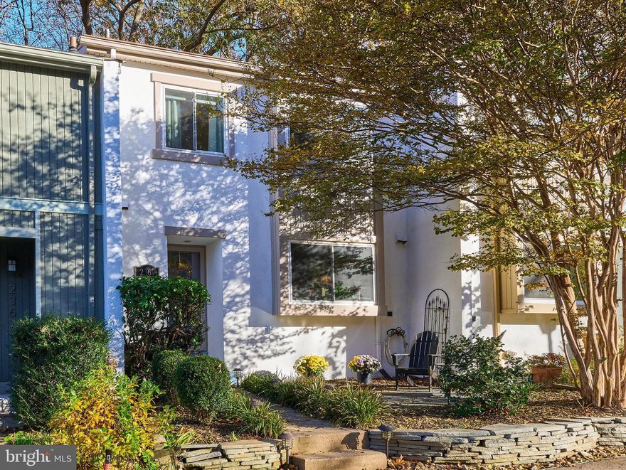 Beautifully updated , light-filled open floor plan  in this contemporary townhome with hardwoods on the main and upper levels with newer luxury vinyl plank in the kitchen and primary suite. Updated  kitchen with white cabinets, granite counters and stainless steel appliances (Refrigerator 2025, Range 2021) plus a pantry and plenty of cabinets for storage .Separate dining room w/ step down to living room with fireplace. Sliding glass door to deck overlooking  woods provides amazing, private treed views.  Spacious primary suite with renovated bathroom and large walk-in closet,  plus a bonus closet with built in organizers so every item has its place! Fully finished walk out lower level with  recreation room, built-ins galore, office nook and plenty of storage. Walk out to your own peaceful oasis on the fully fenced patio with relaxing views of woods and trees. Enjoy the mix of peaceful living with urban accessibility all just minutes from the Reston metro, Reston town center plus major commuting routes.  Experience the Reston outdoor lifestyle with the focus on nature, trees, walking trails, pools, tennis courts and parks along with top restaurant & shopping destinations.