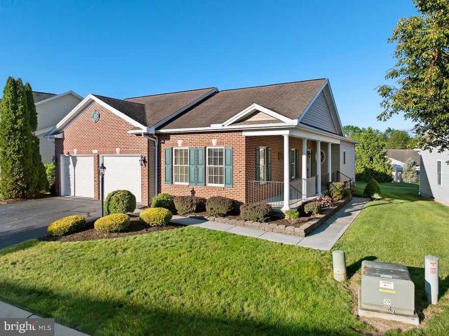 Highly sought-after home in Deatrick Village! This beautifully maintained rancher offers 3 bedrooms and 2 full baths with 1,636 sq. ft. of comfortable, one-level living. The open-concept kitchen and living area features 9-foot ceilings, creating a bright and spacious feel throughout. Enjoy the convenience of main floor laundry and a thoughtfully designed layout.

The full unfinished basement provides endless potential for additional living space, storage, or customization. Outside, relax on the deck or unwind on the covered side porch. A 2-car garage adds extra convenience and functionality.

Ideally located just minutes from downtown historic Gettysburg, offering easy access to shopping, dining, and local attractions.